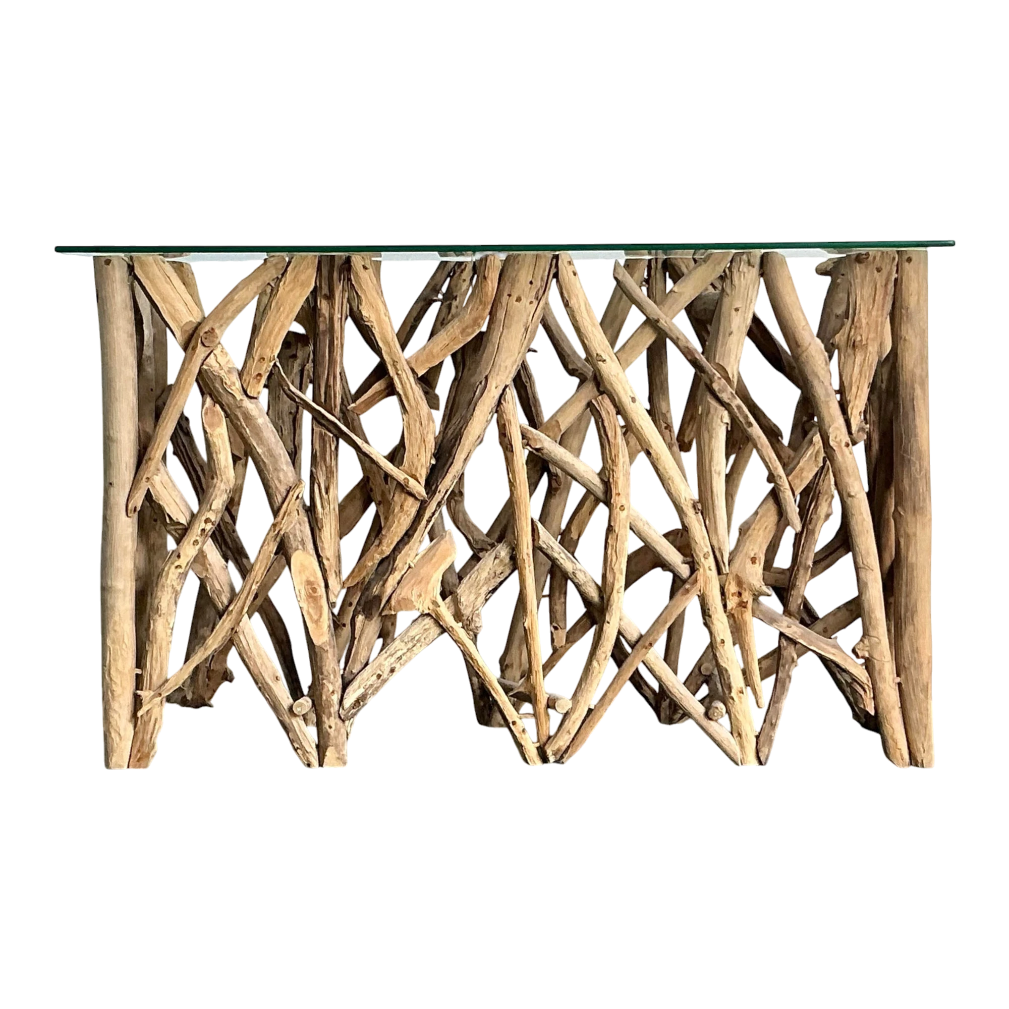 Vintage Boho Twisted Branch Console Table
