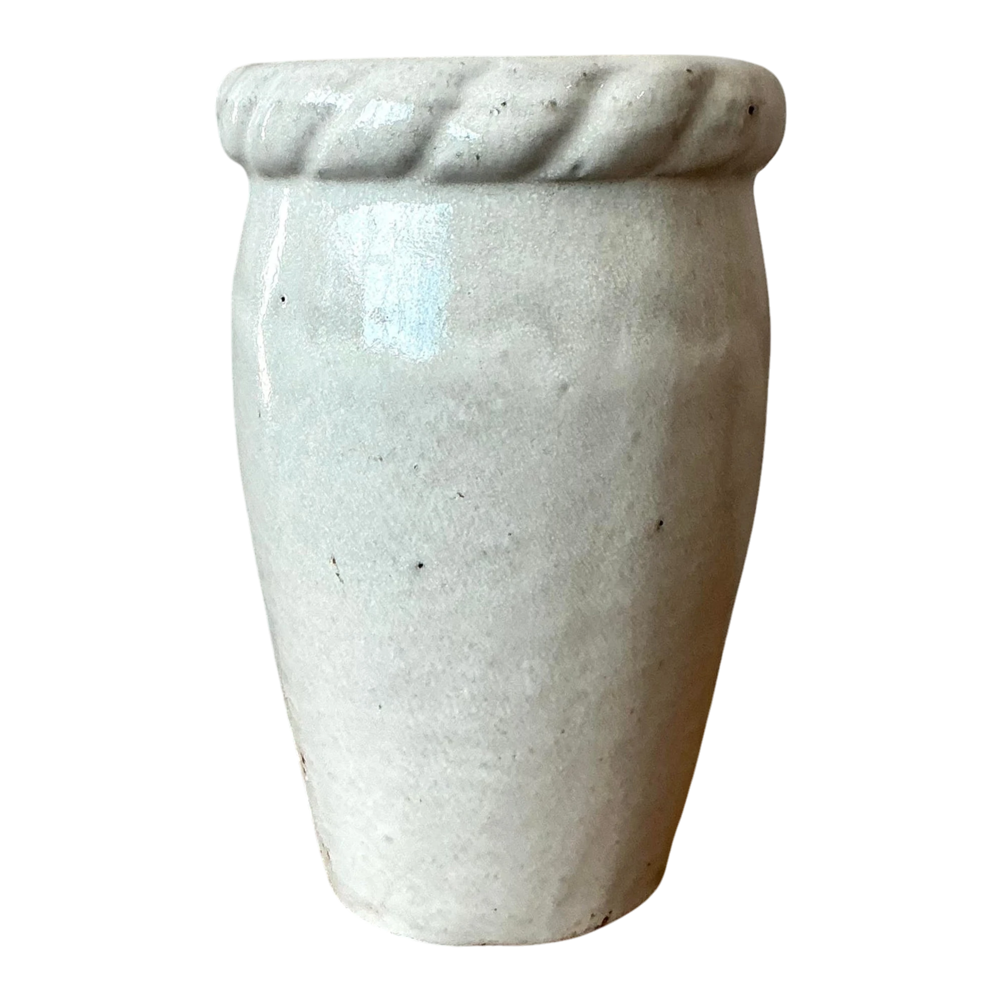 Vintage Boho Twisted Trim Studio Pottery Vase