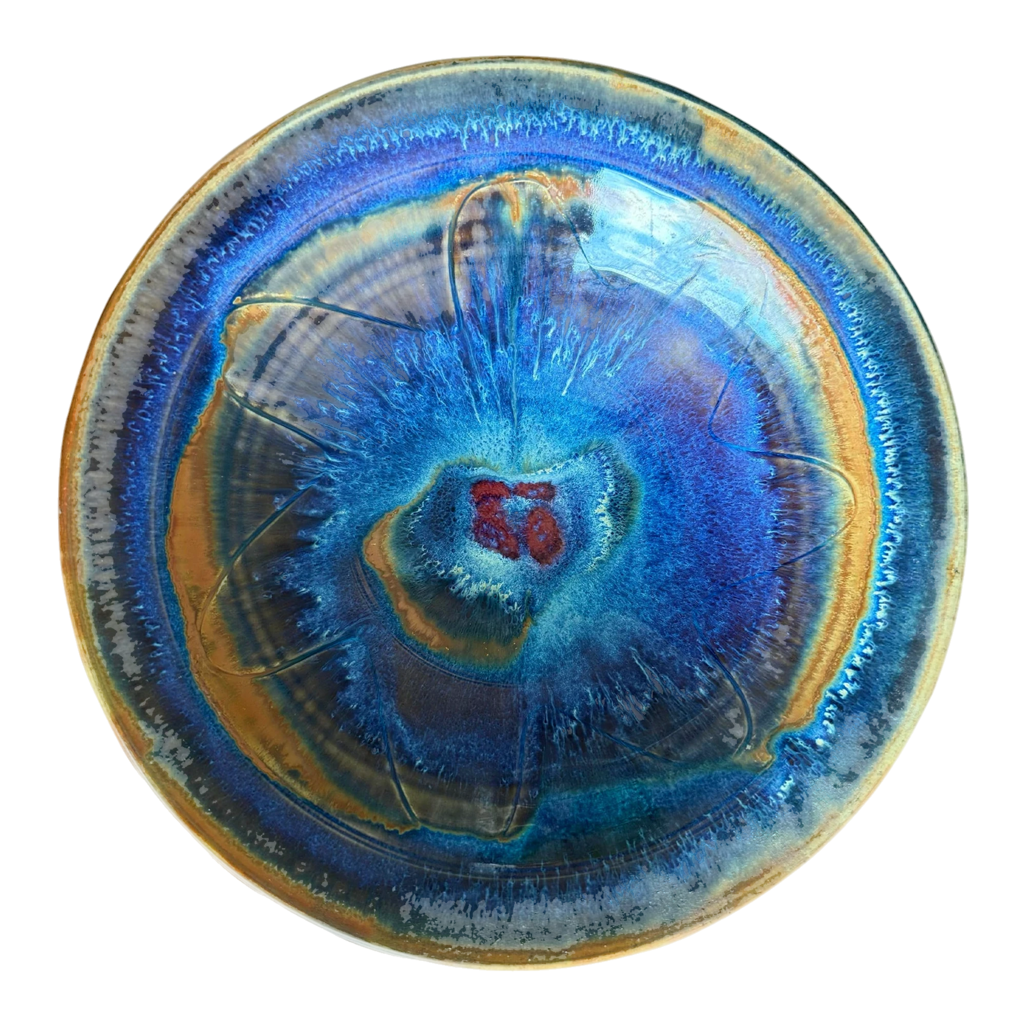 Vintage Boho Vibrant Ceramic Bowl