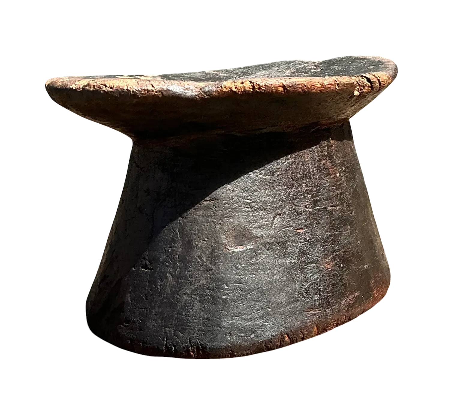 Vintage Brazilian Carved Wood Head Rest — additional photo 1