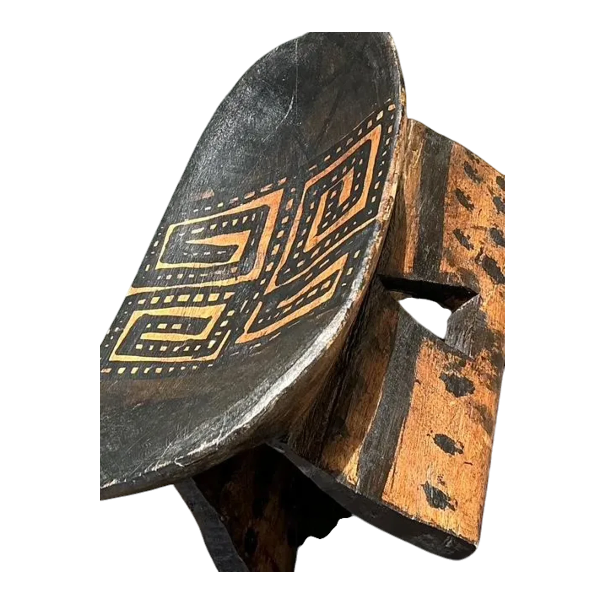Vintage Brazilian Hand Painted Head Rest