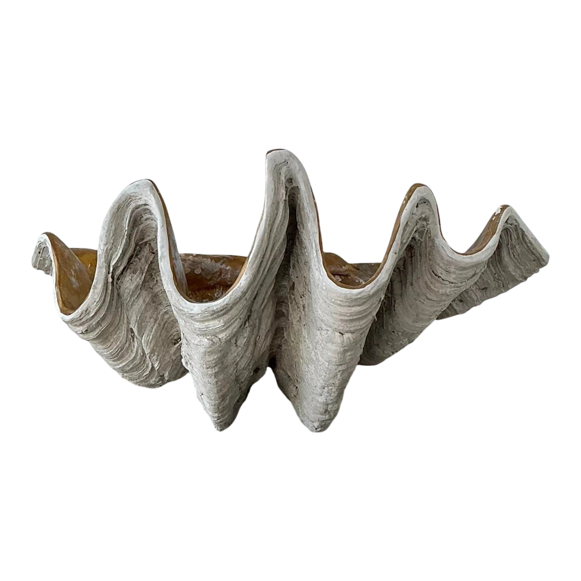Vintage Cast Resin Giant Clamshell