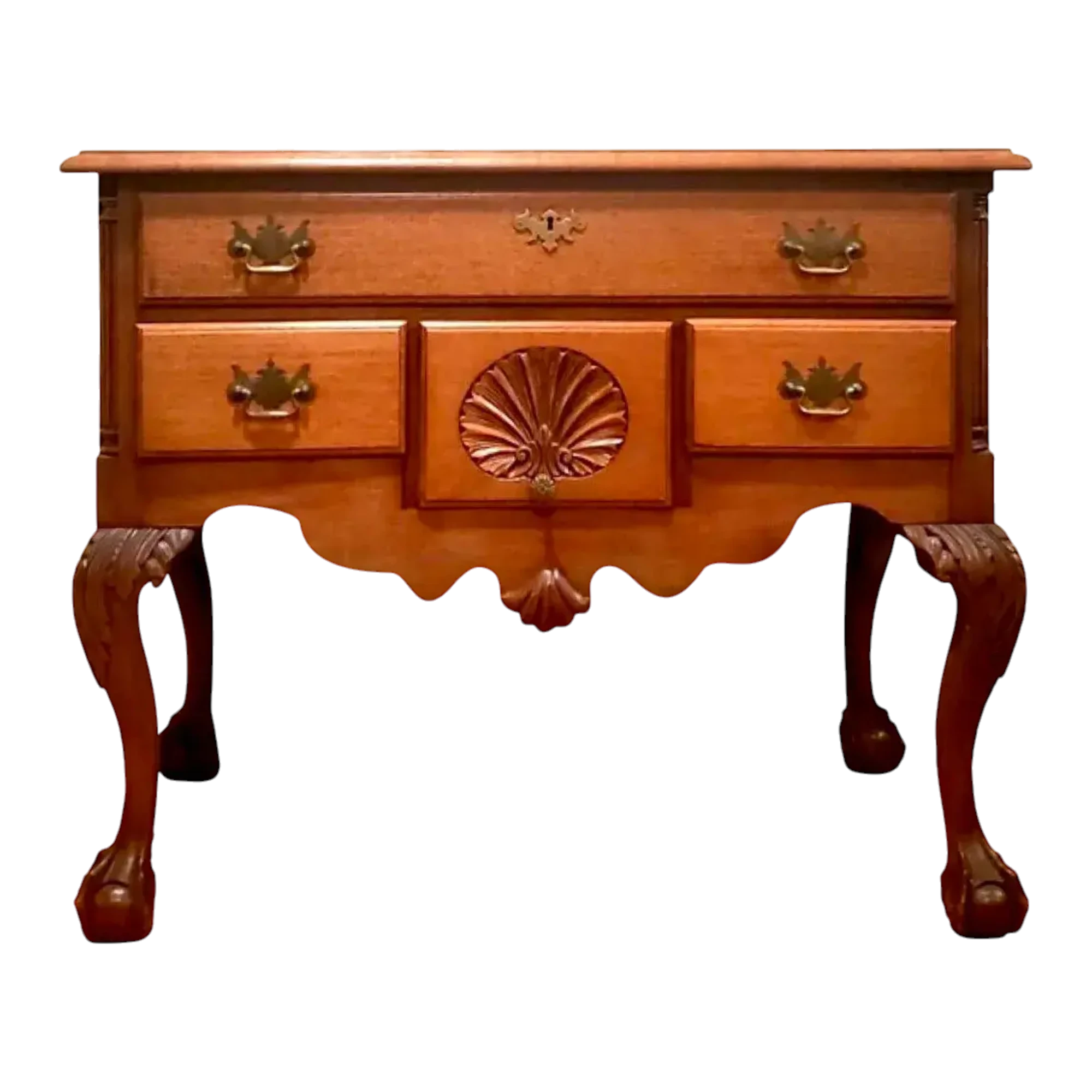 Vintage Chippendale Sunrise Lowboy — additional photo 1