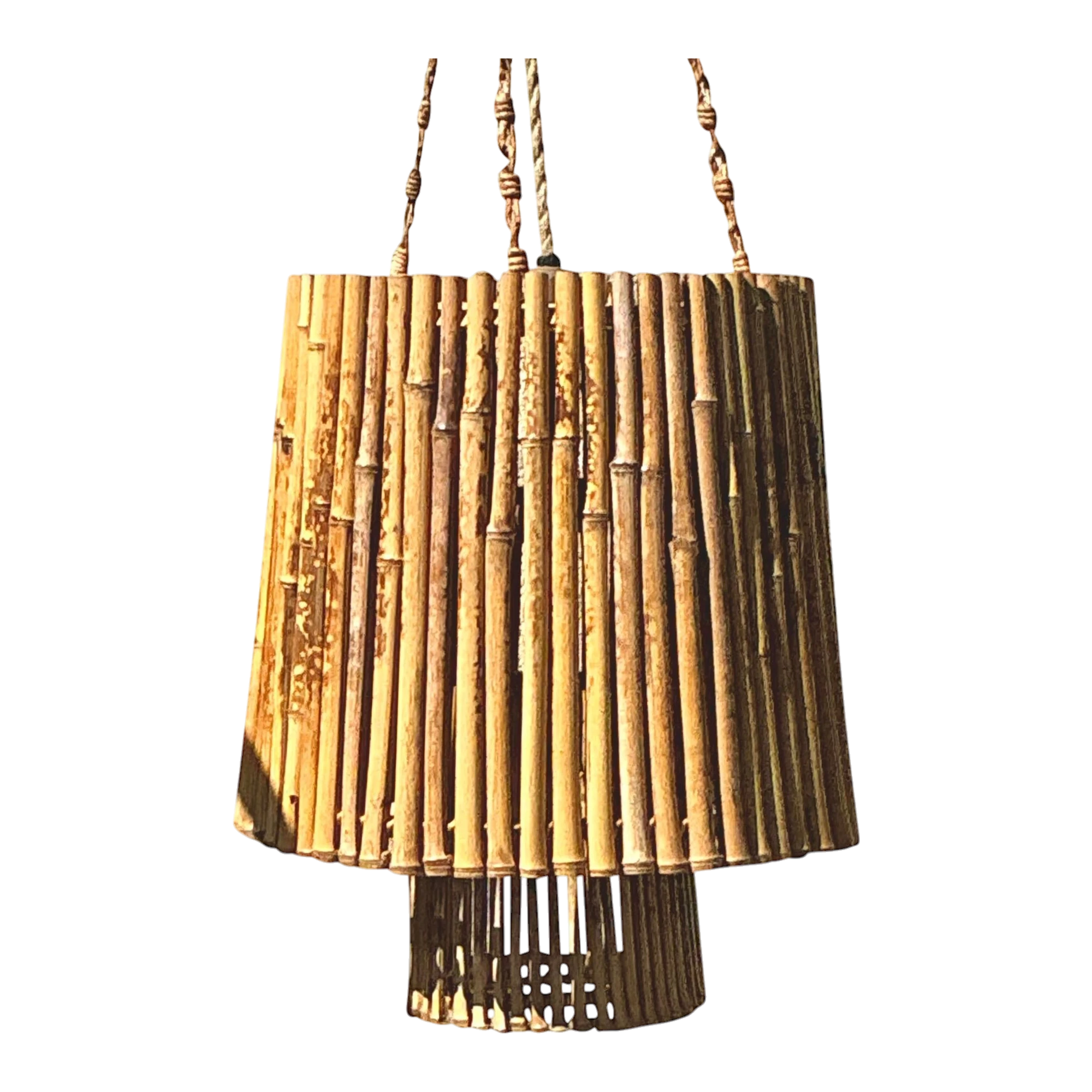 Vintage Coastal Bamboo Pendant