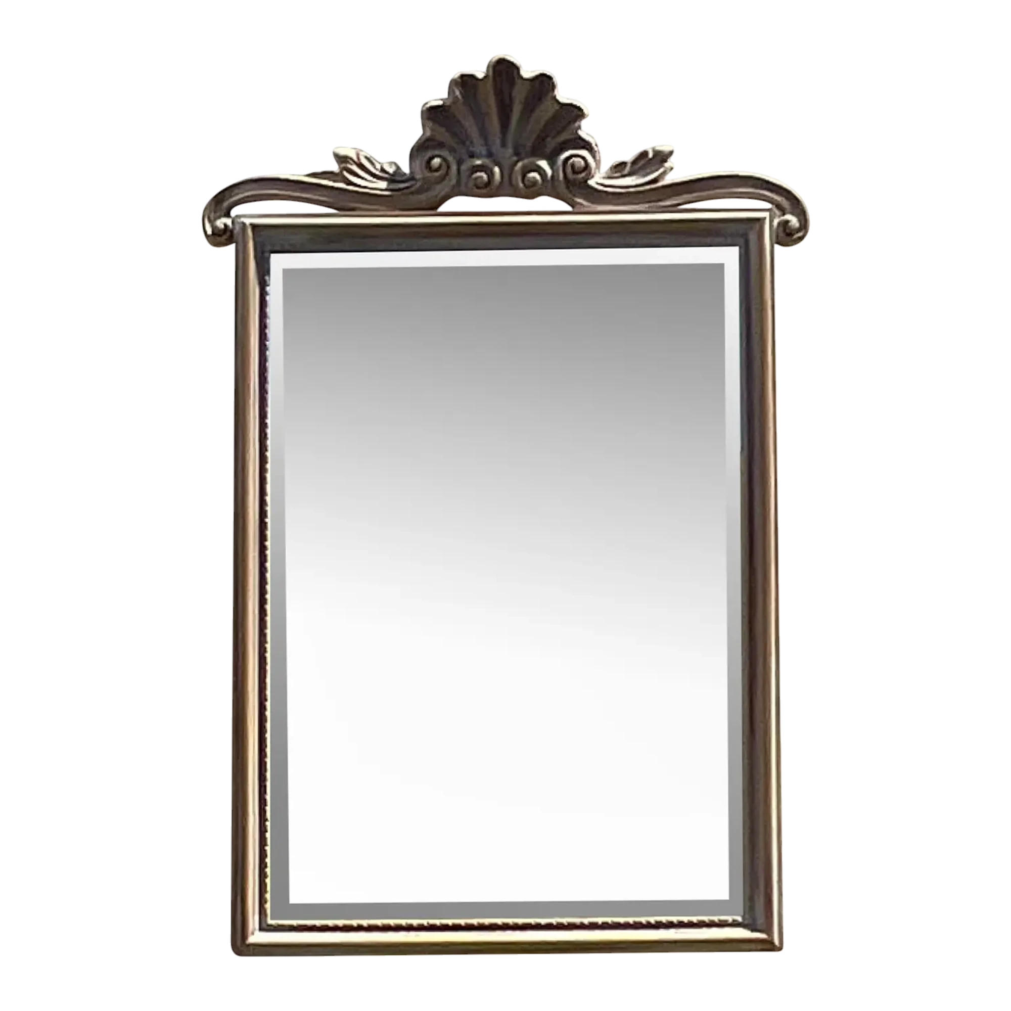 Vintage Coastal Carved Shell Mirror