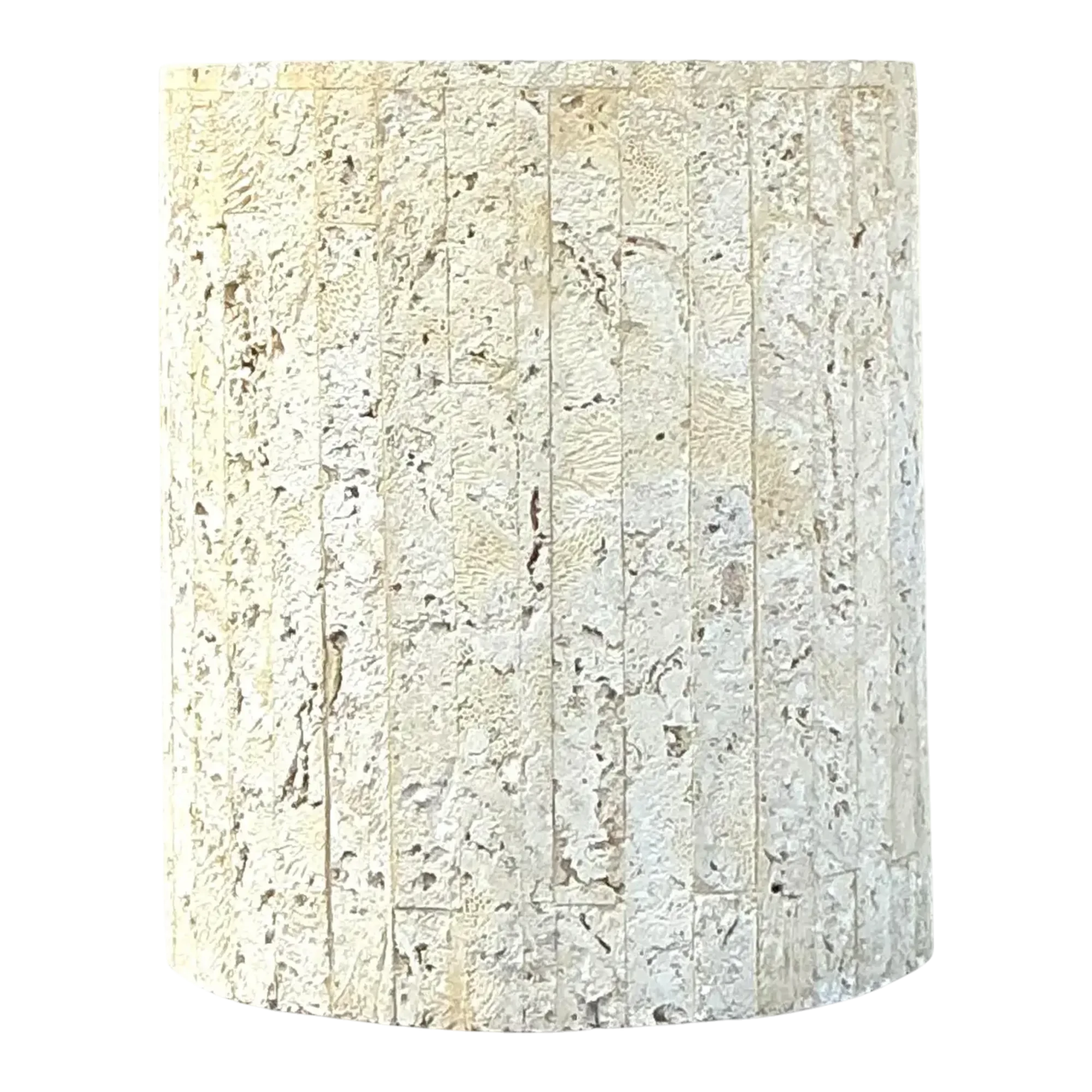Vintage Coastal Coquina Strip Pedestal — additional photo 1
