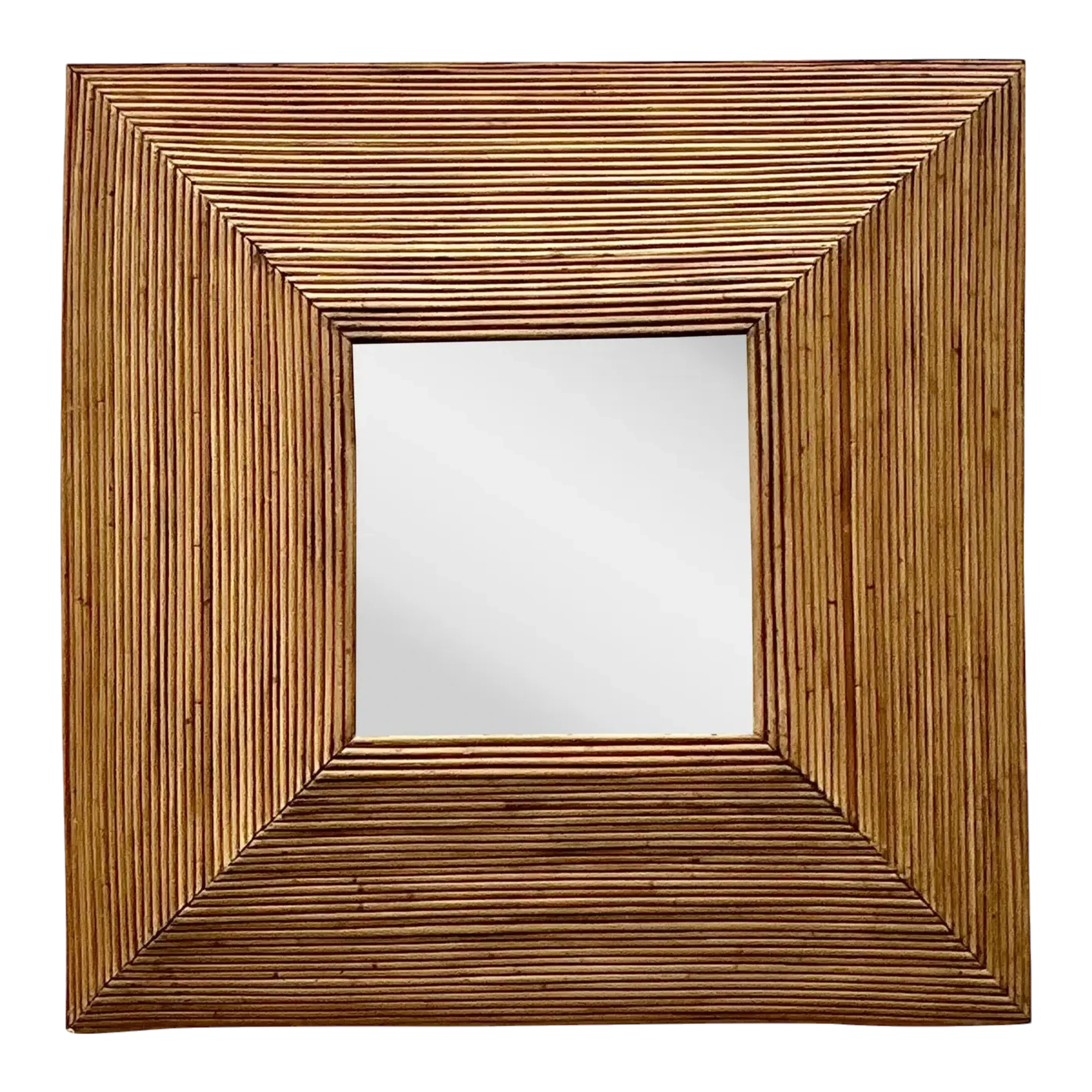Vintage Coastal Pencil Reed Mirror