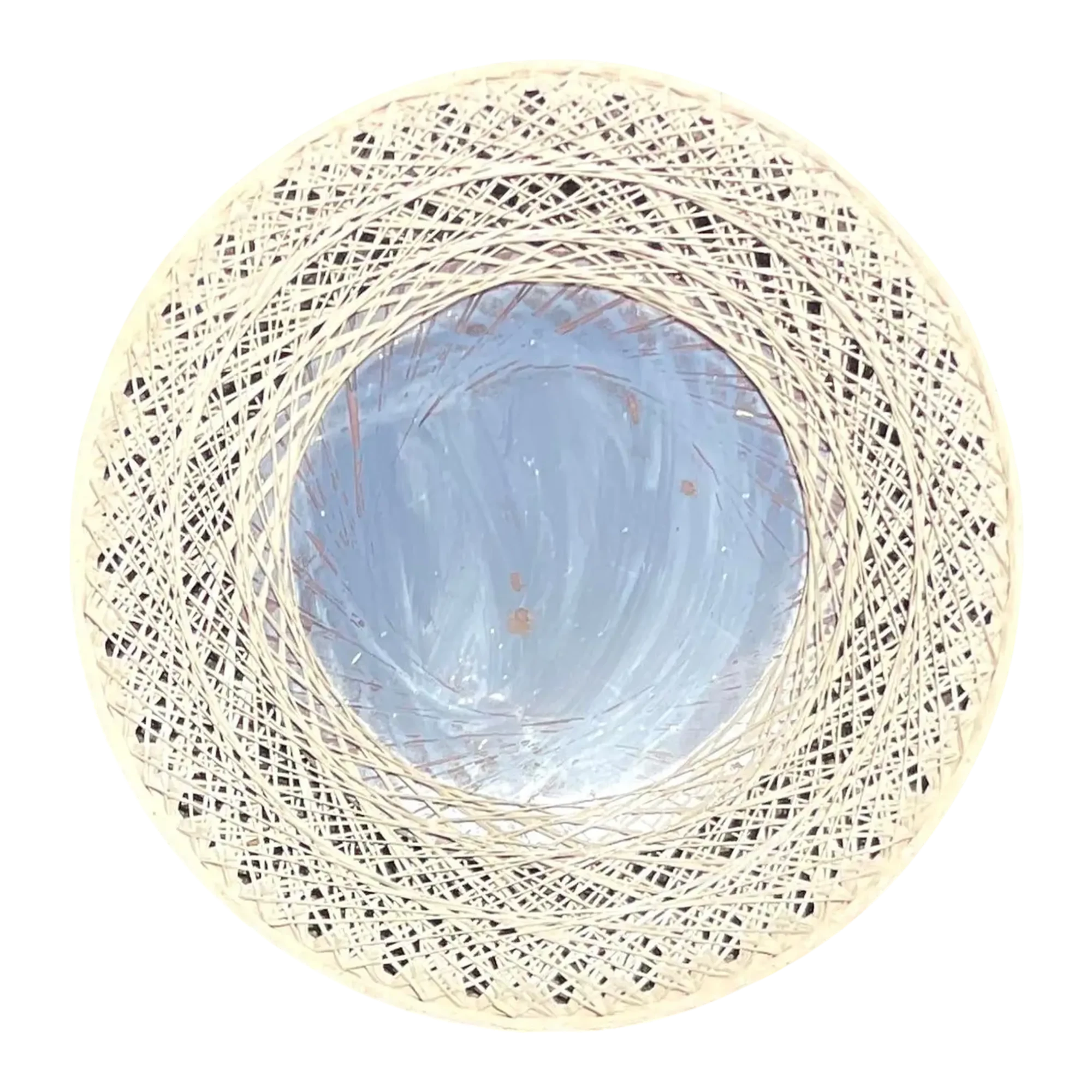 Vintage Coastal Spun Fiberglass Mirror After Russell Woodard