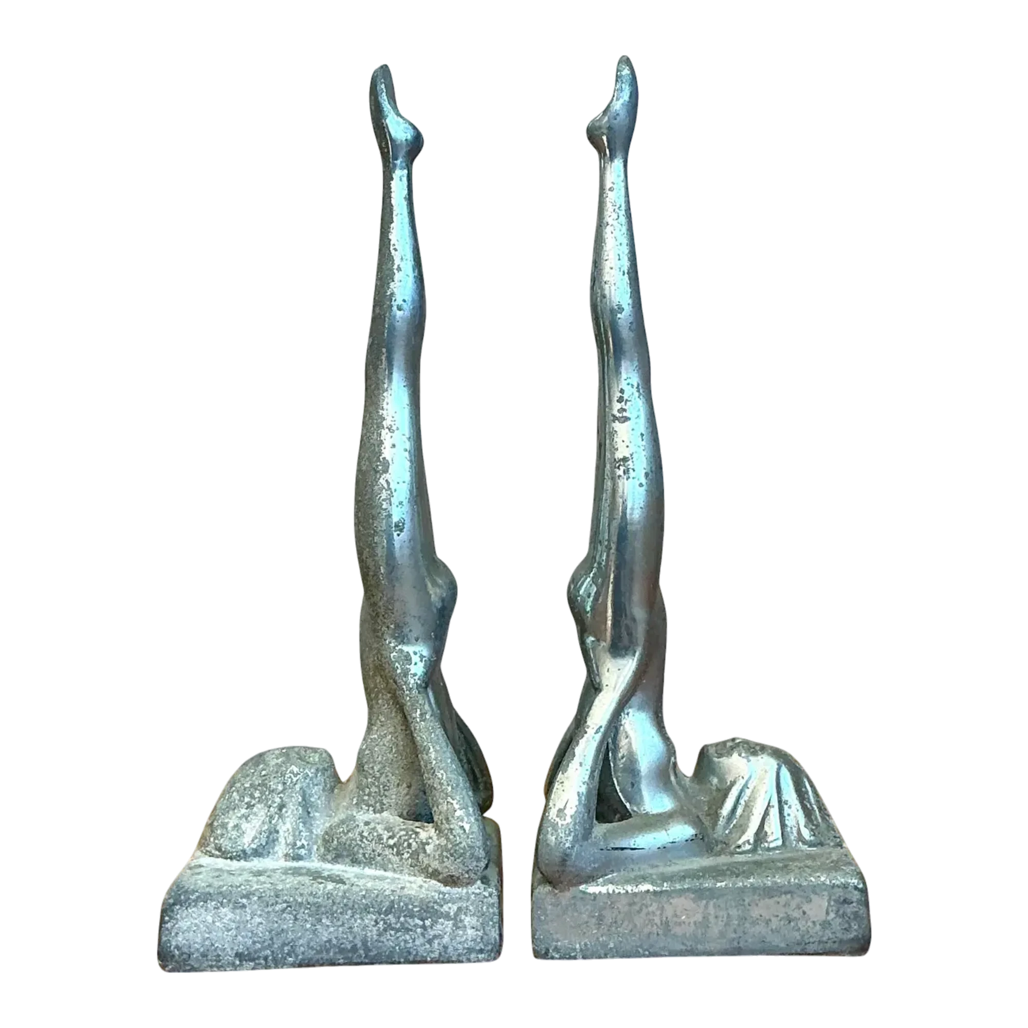 Vintage Deco Frantart Sasparilla Nude Bookends - Set of 2
