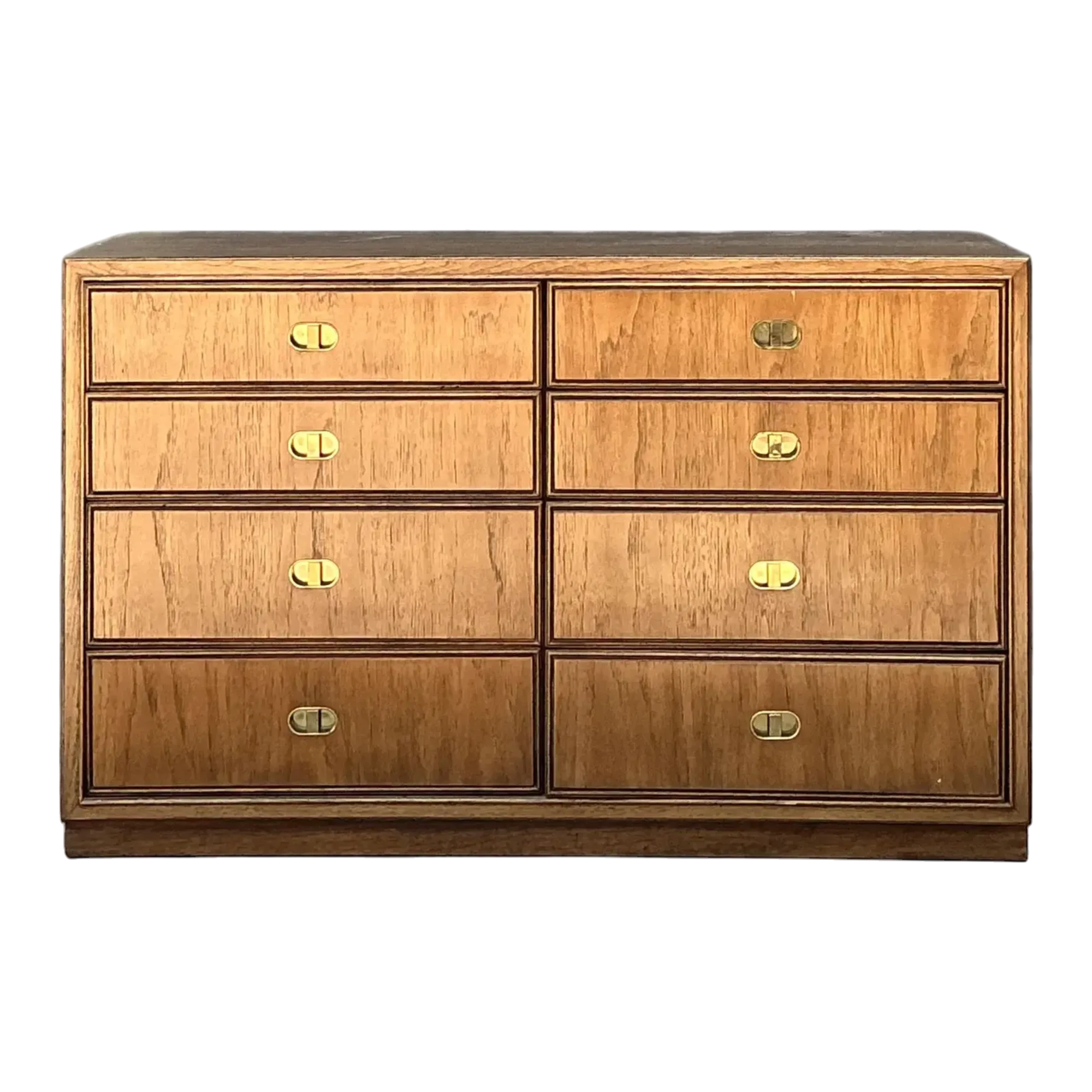 Vintage Drexel Campaign Dresser - Brass, 48W x 30H