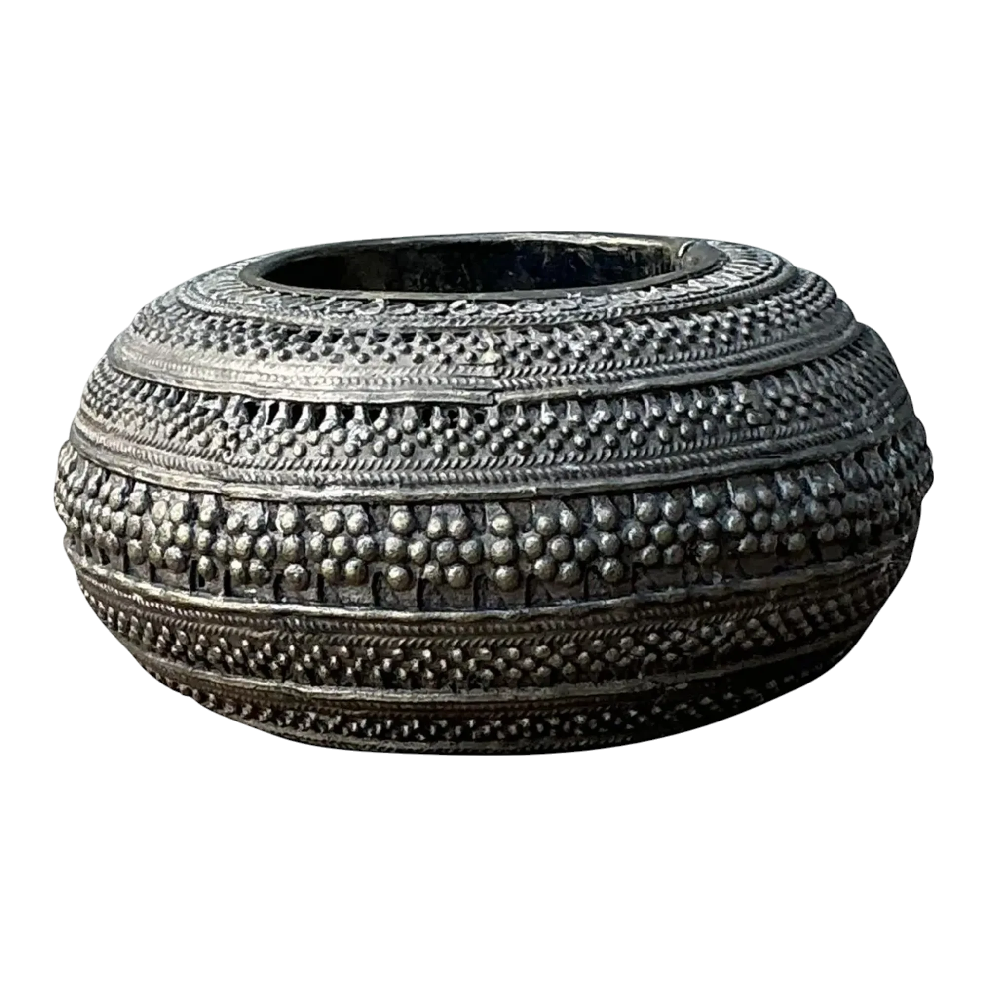 Vintage Engraved Brass Bowl