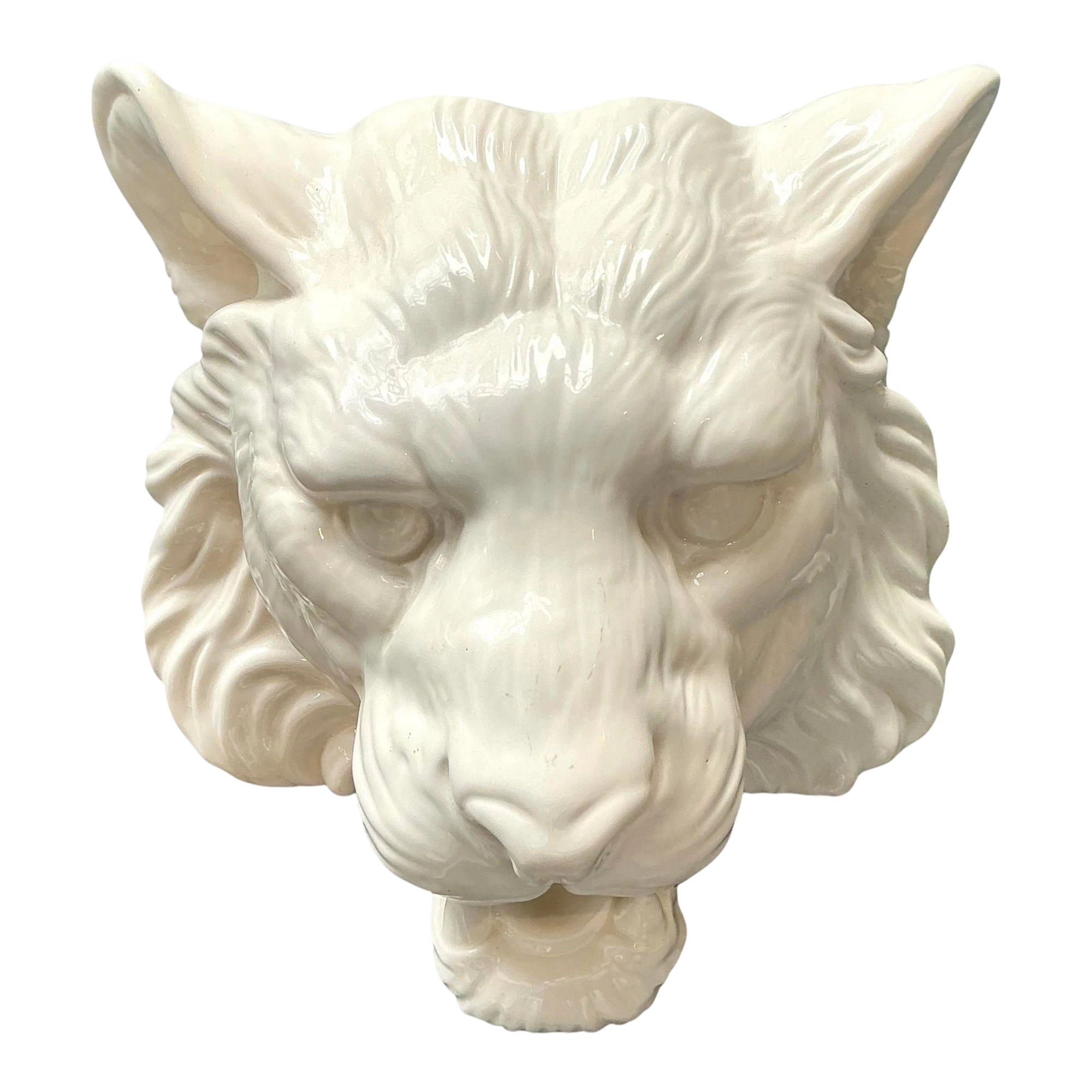 Vintage Fitz and Floyd Tiger Head Wall Pocket — additional photo 1