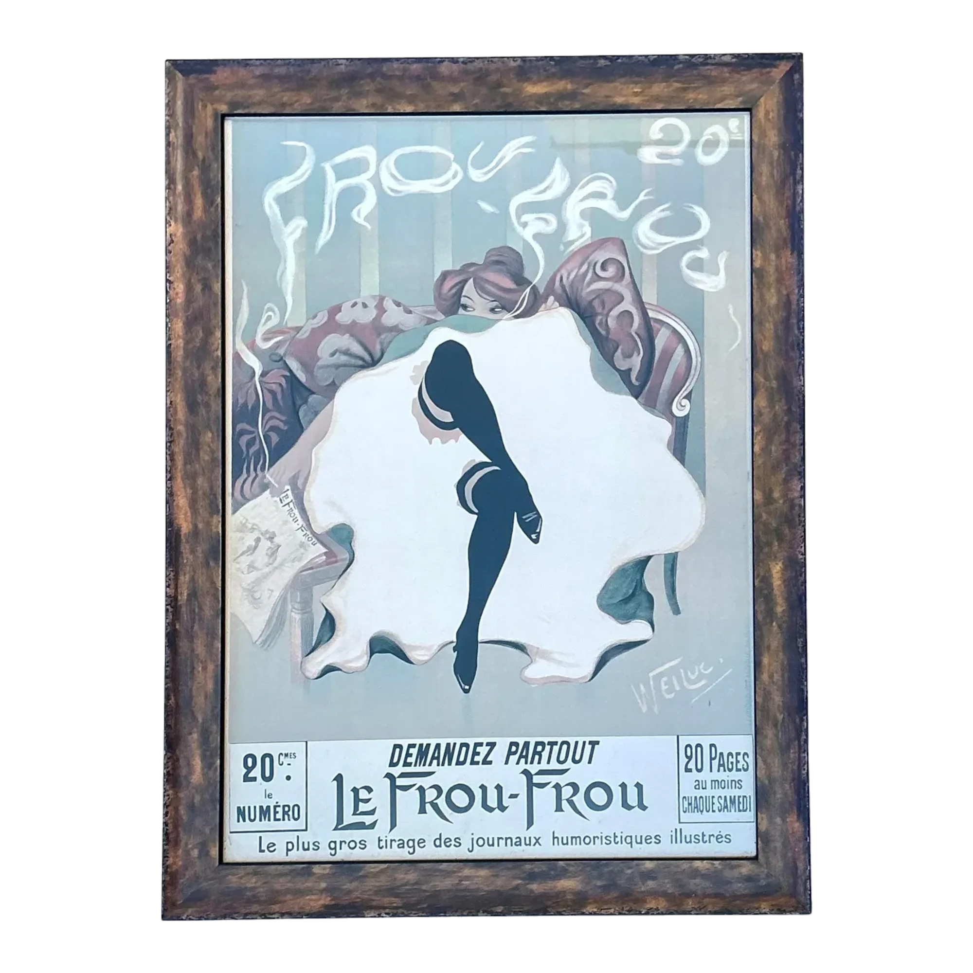 Vintage French Can Can Poster