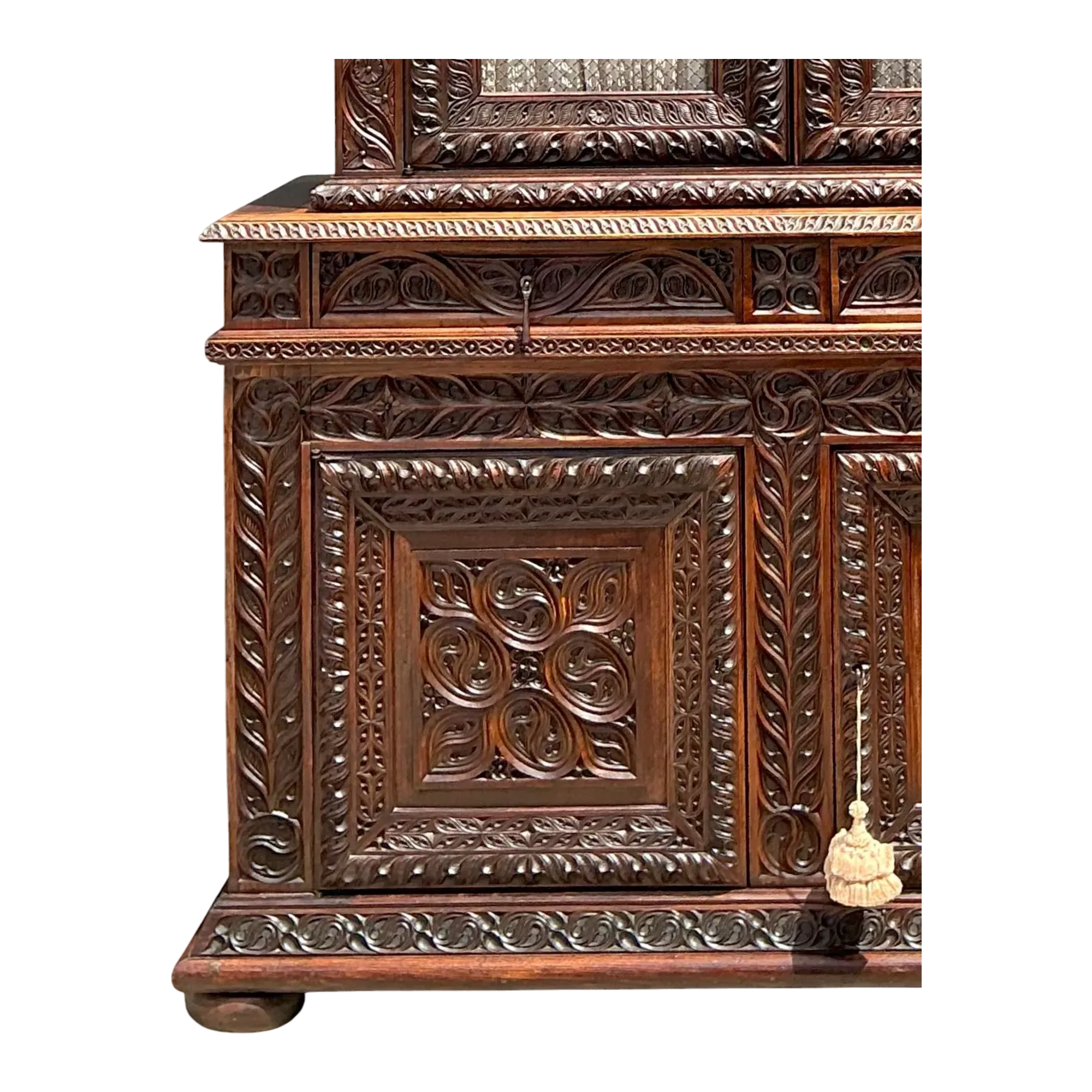 Vintage French Hand Carved Cabinet — additional photo 1