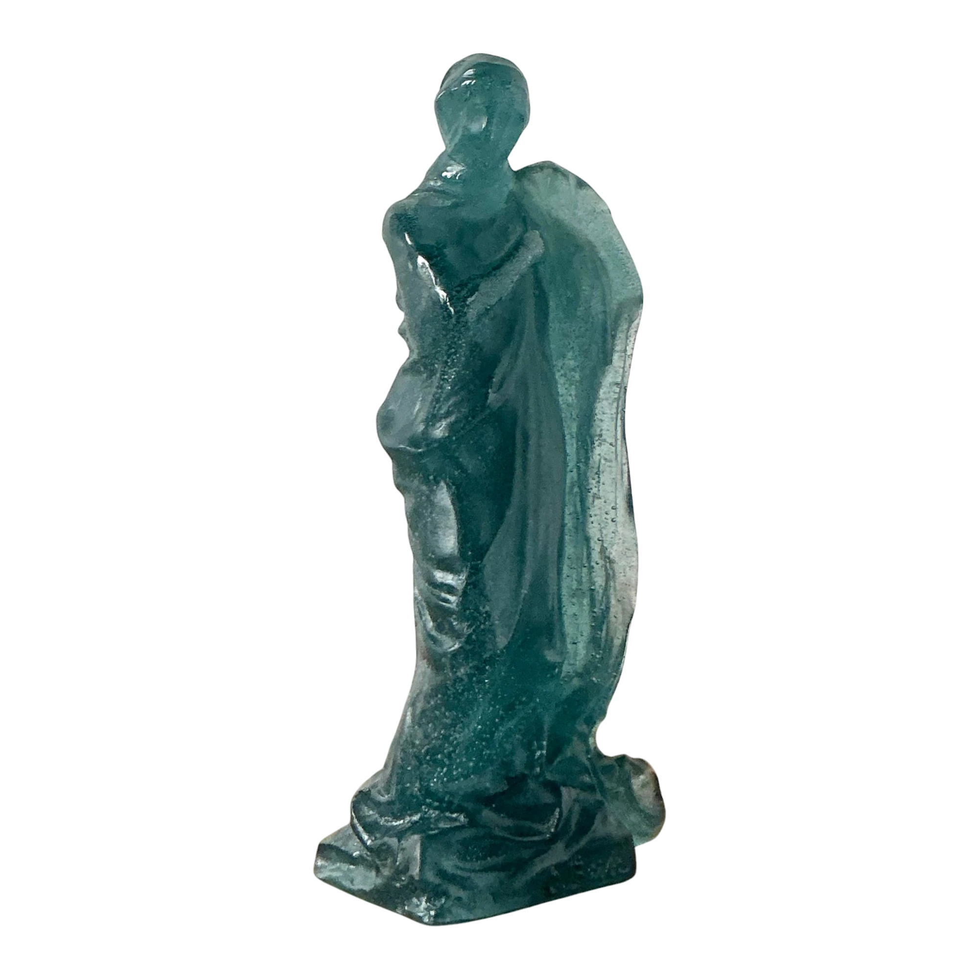 Vintage French Nancy Pate De Verre for Daum Glass Maiden