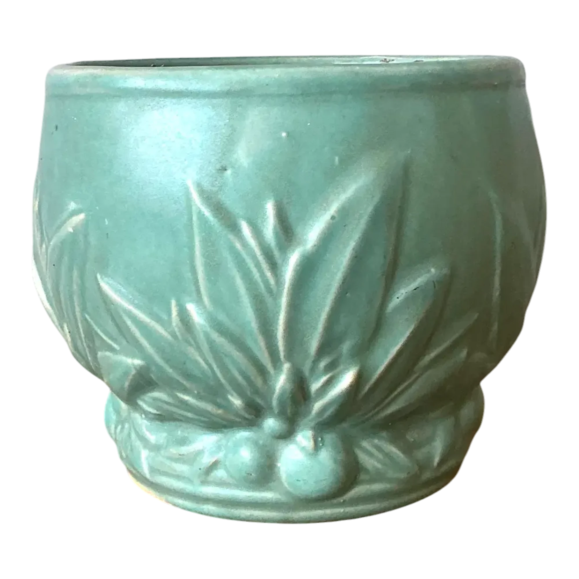 Vintage Glazed Ceramic Cache Pot After McCoy