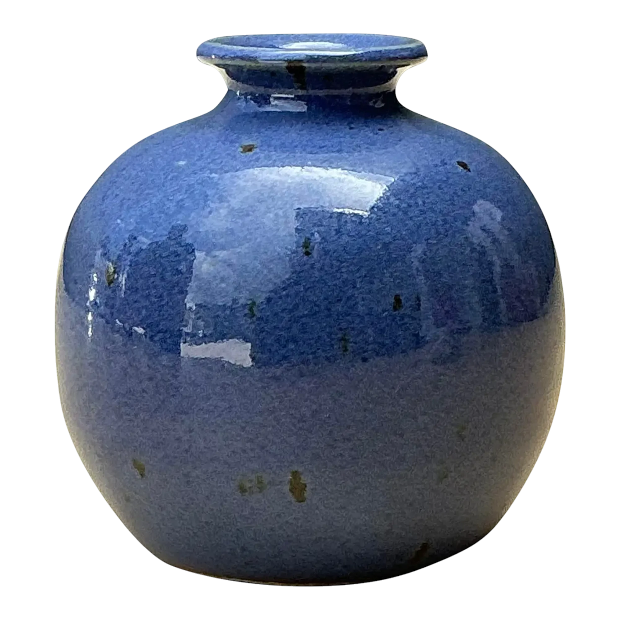 Vintage Glazed Ceramic Vase
