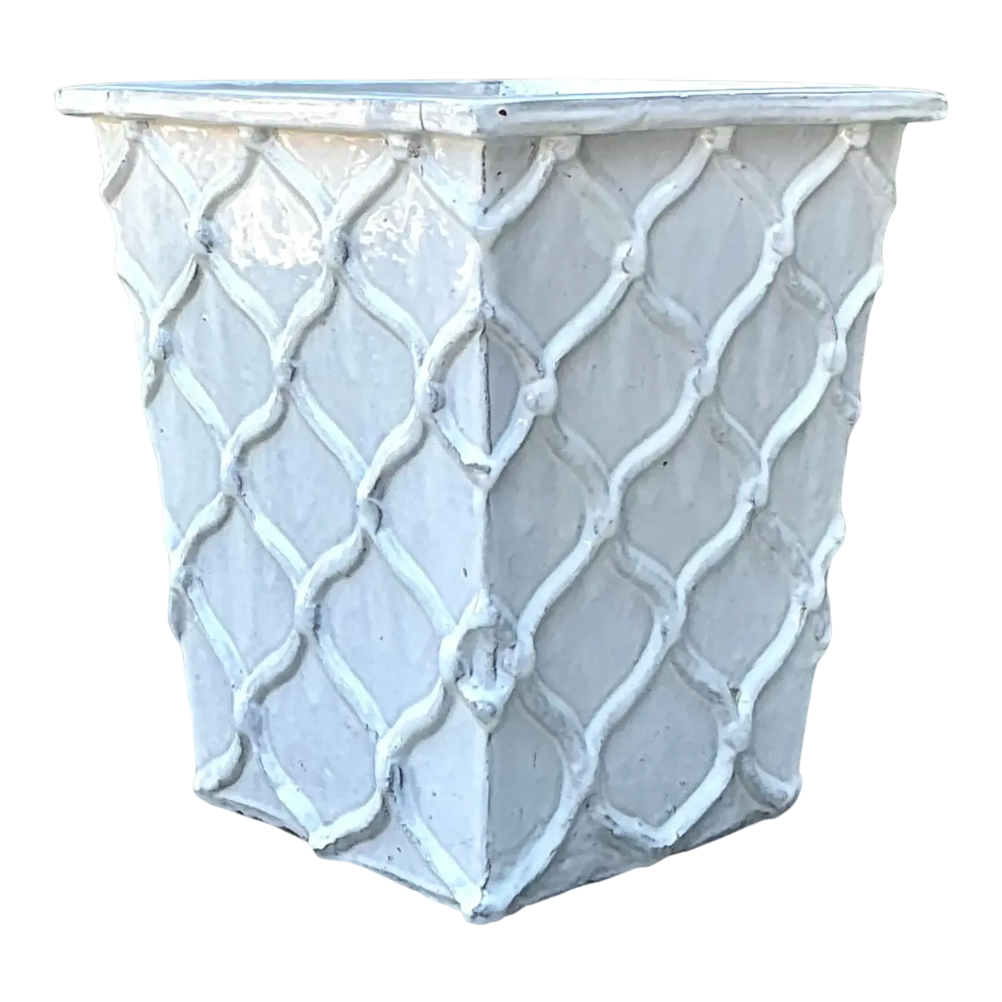 Vintage Glazed Terracotta Planter