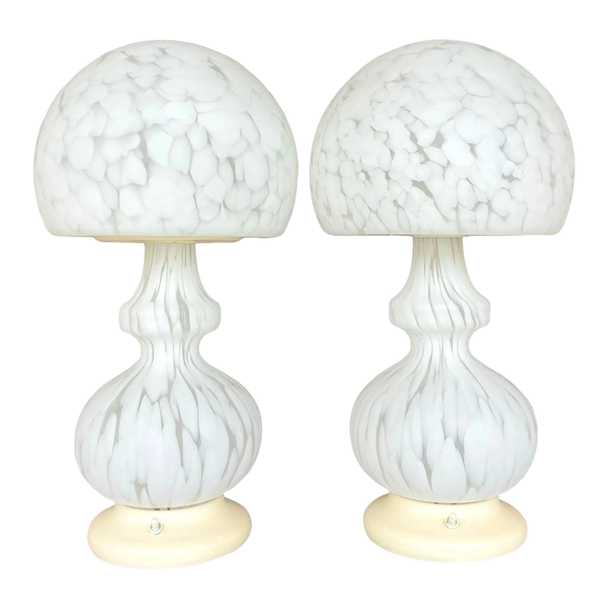 Vintage Globe Lamps After Murano for Someroso for Laurel Lighting - A Pair