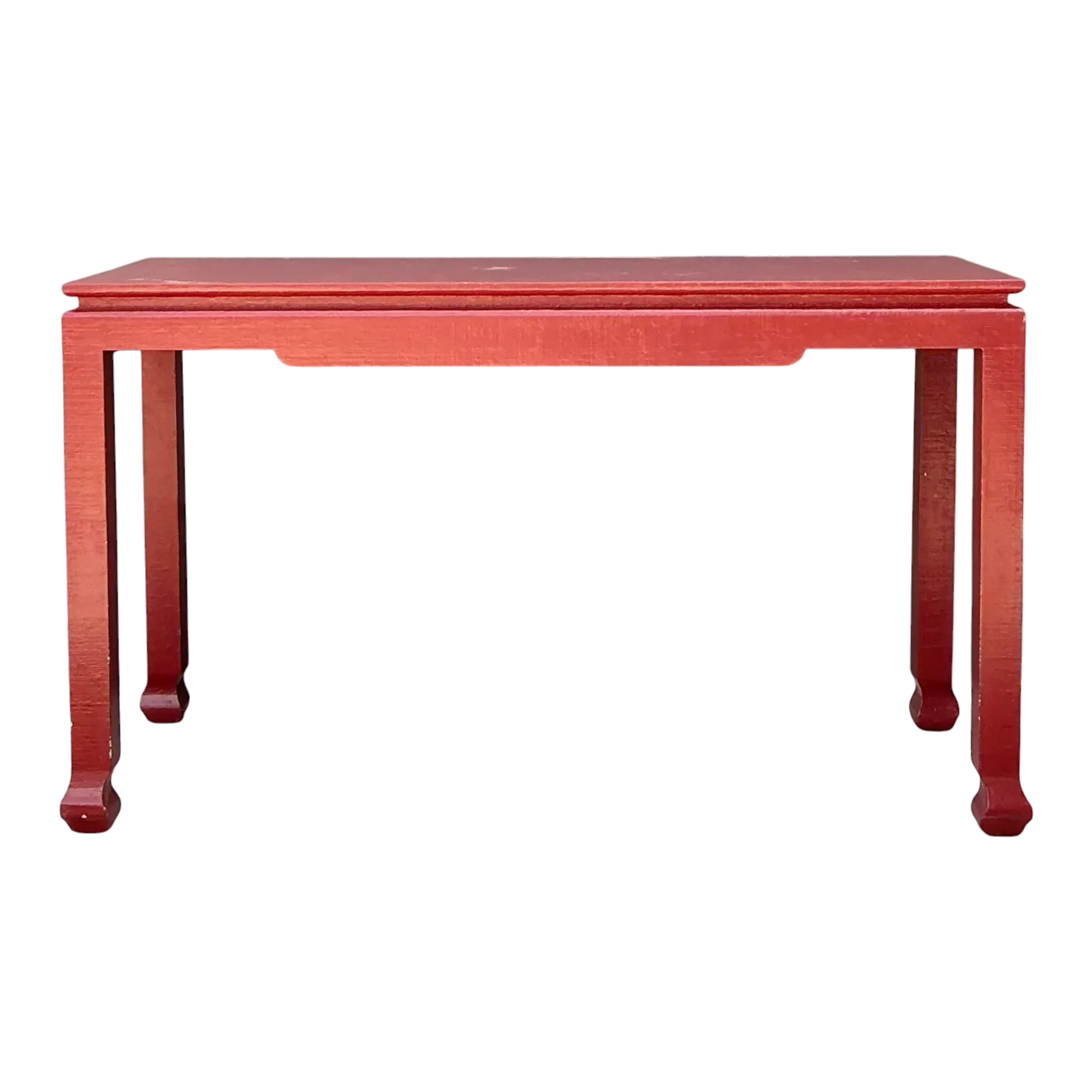 Vintage Grasscloth Ming Console Table