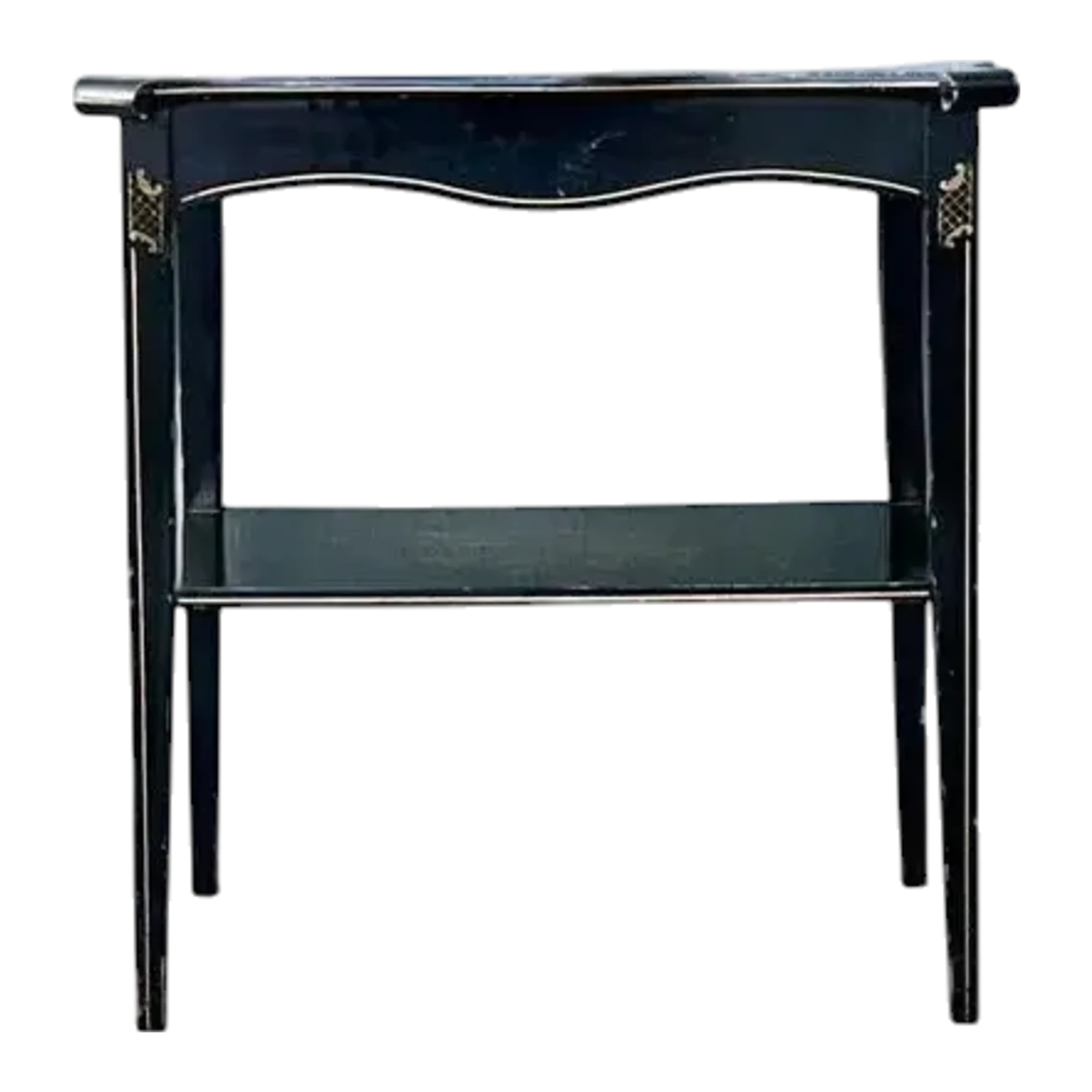 Vintage Hand Painted Chinoiserie Side Table