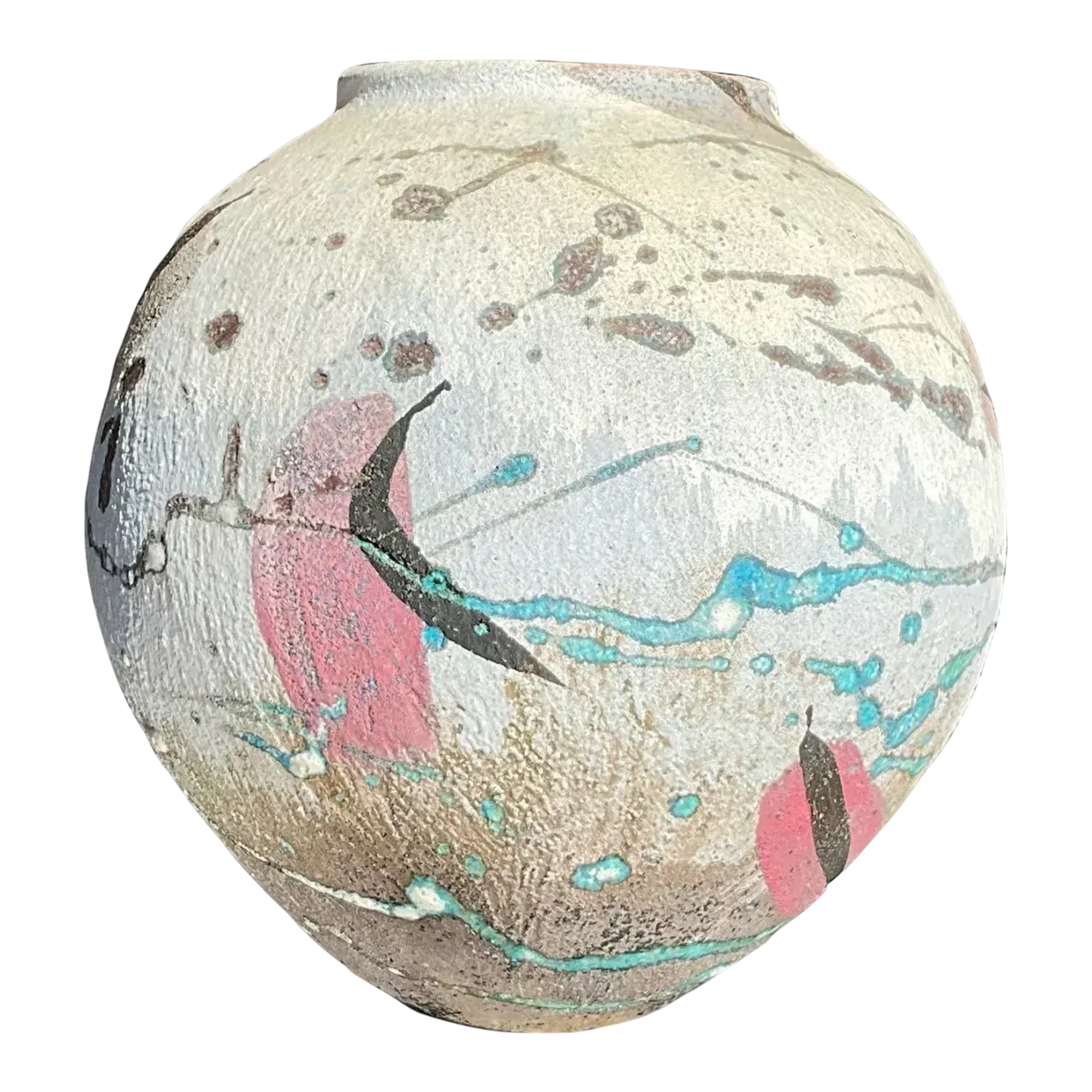 Vintage Hand Painted Studio Pottery Vase