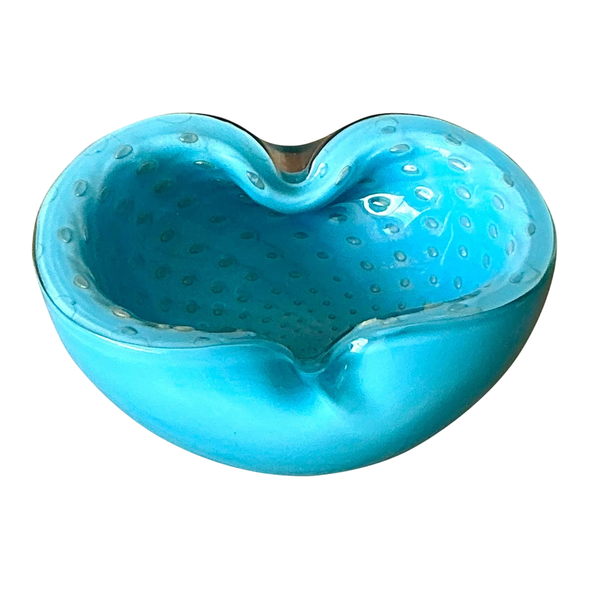 Vintage Italian Art Glass Bowl After Murano - Glass, 6W x 2.25H