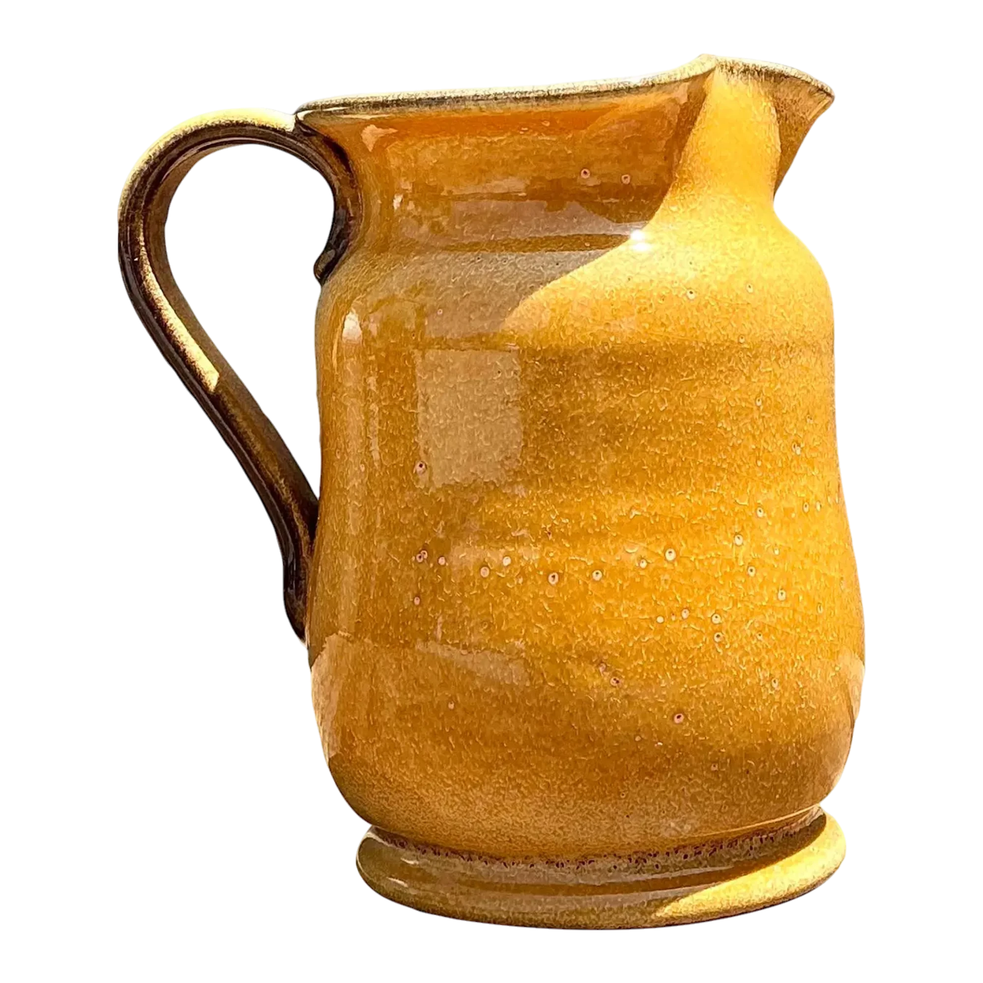Vintage Italian Glazed Ceramic Pitcher — additional photo 1
