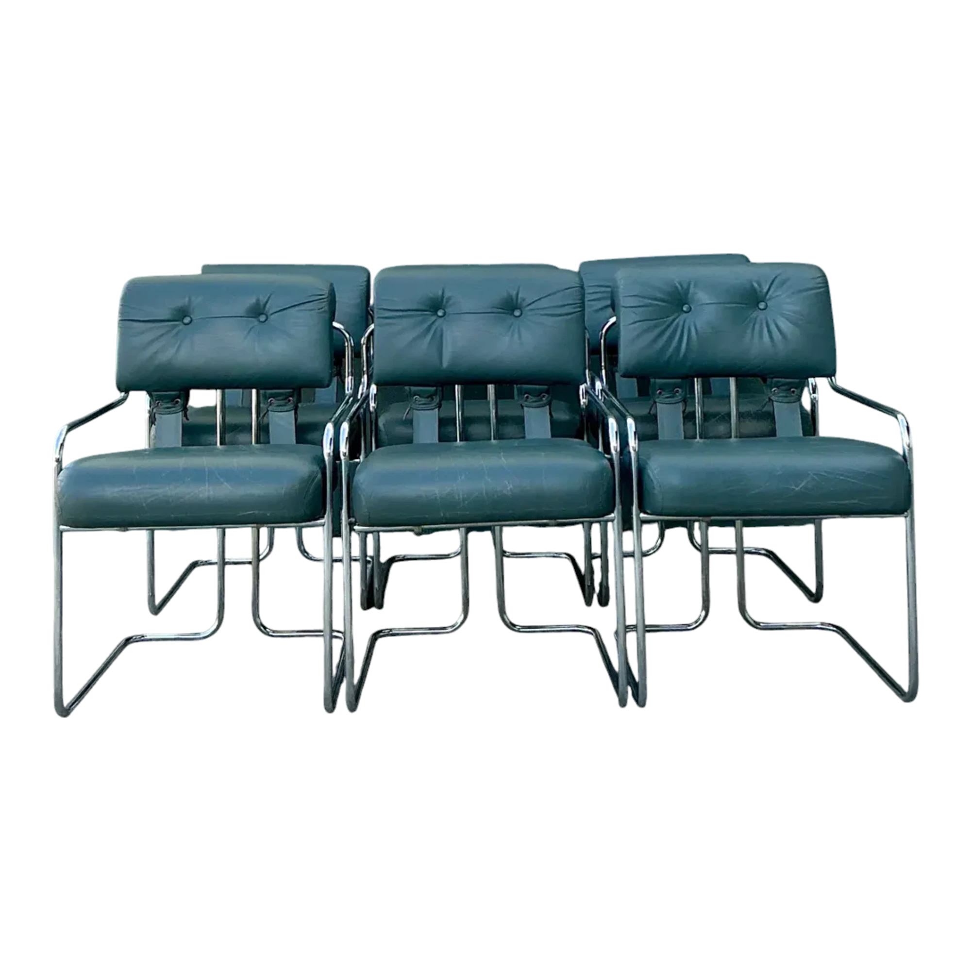 Vintage Italian Guido Faleschini “Tucaroma”:Dining Chairs - Set of 6