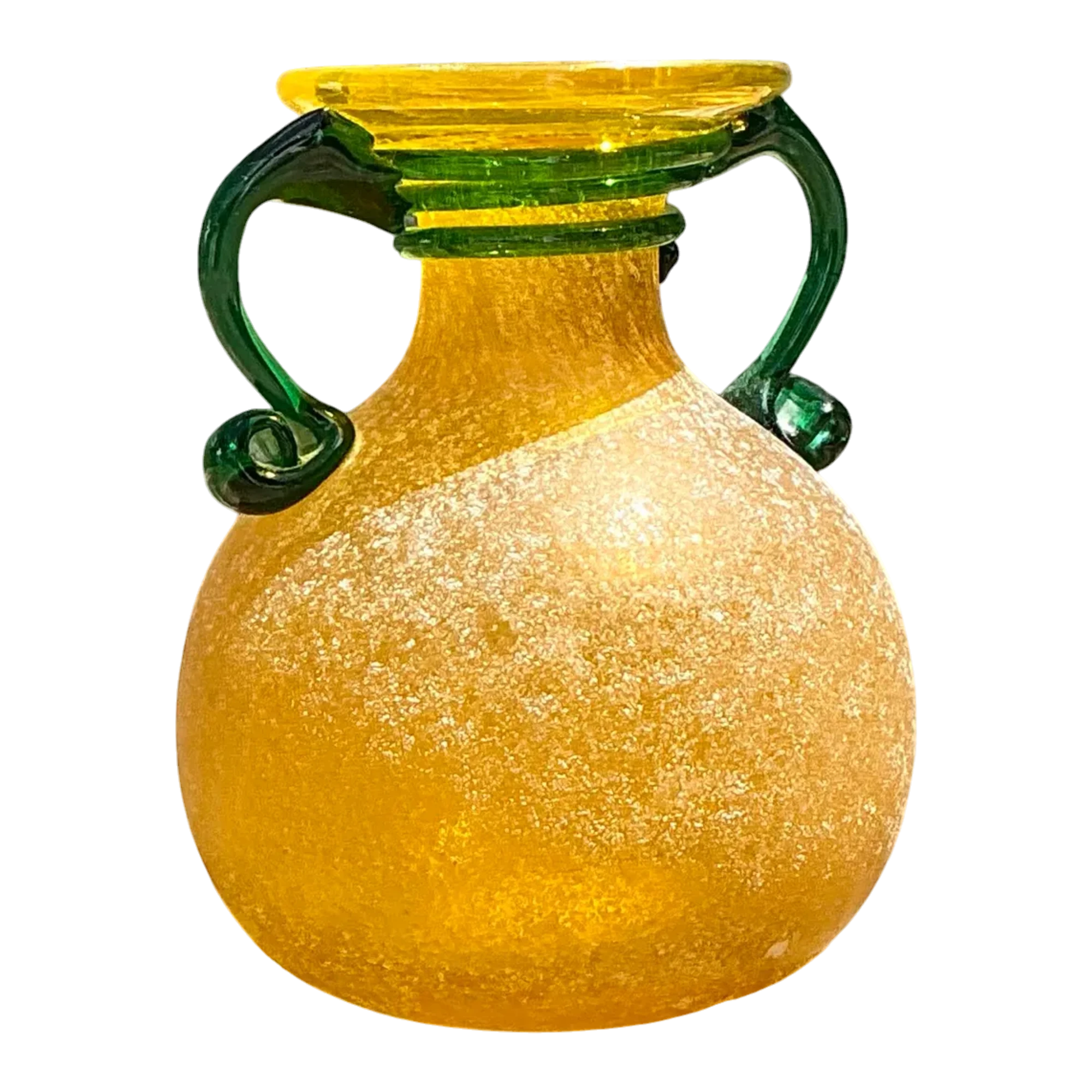 Vintage Italian Hand Blown Glass Vase