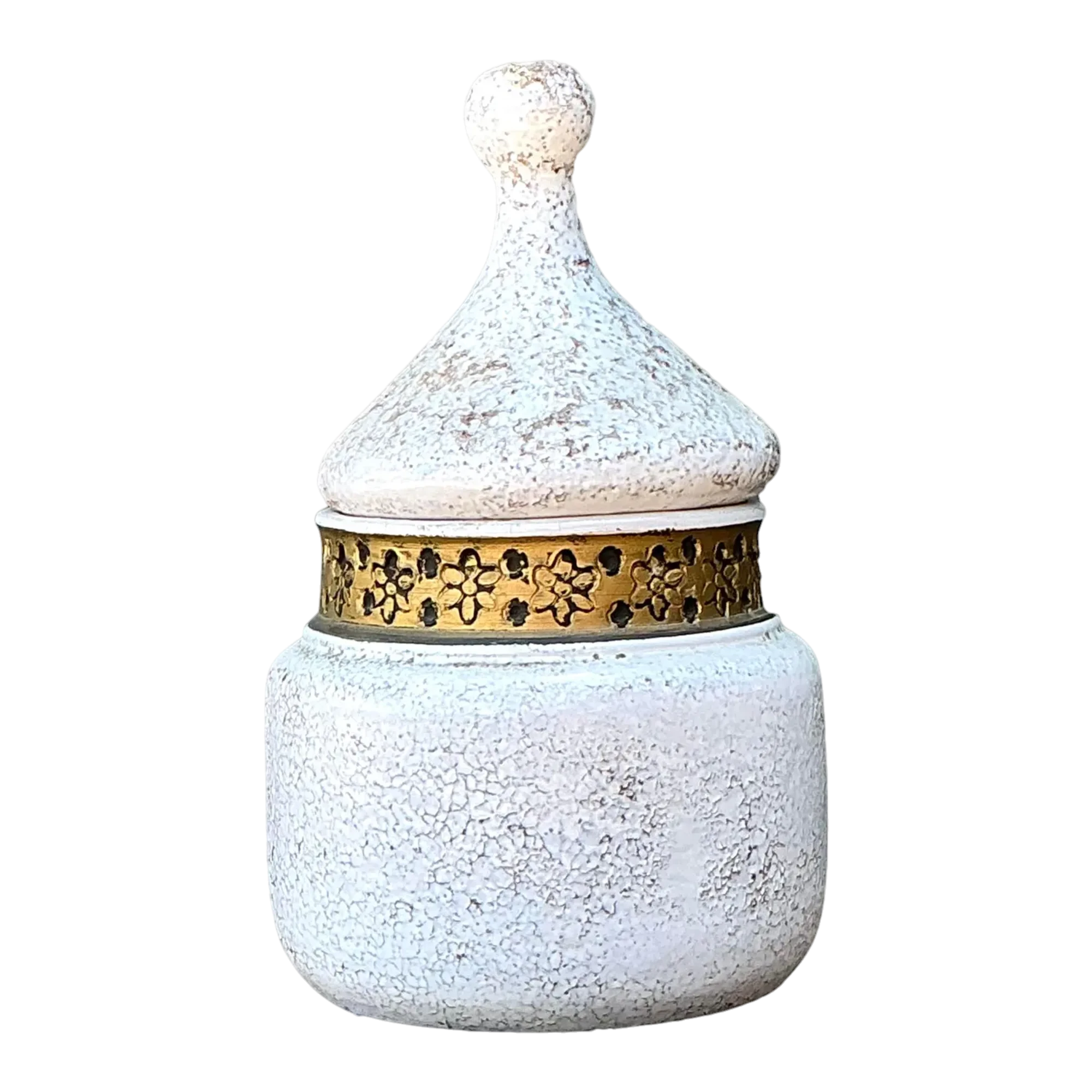 Vintage Italian Rosenthal Netter Glazed Ceramic Lidded Jar