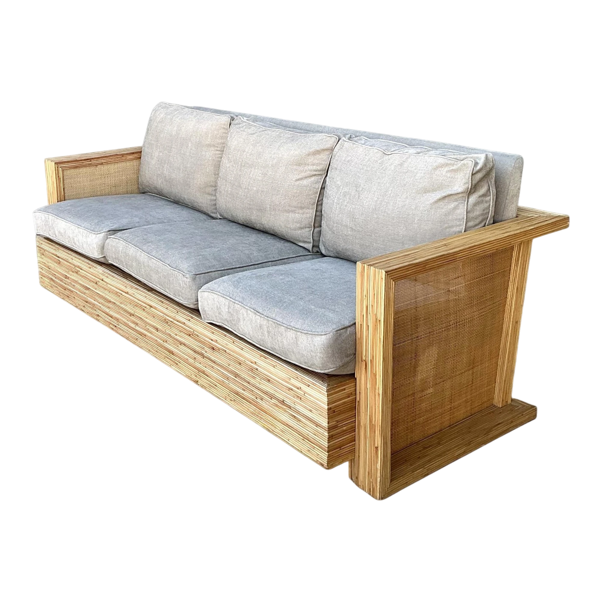 Vintage Lane Pencil Reed and Cane Sofa — additional photo 1