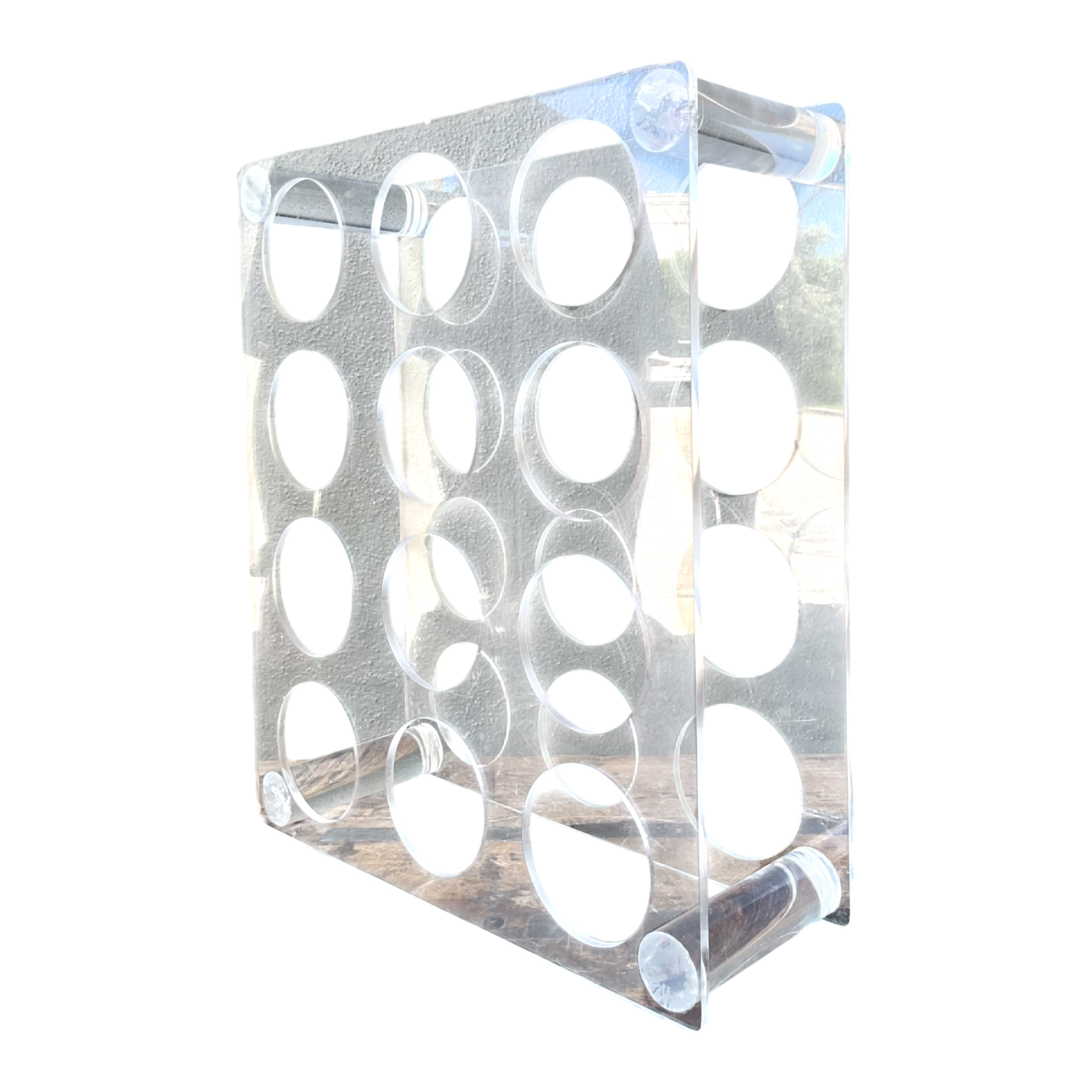Vintage Lucite Wine Rack — additional photo 1