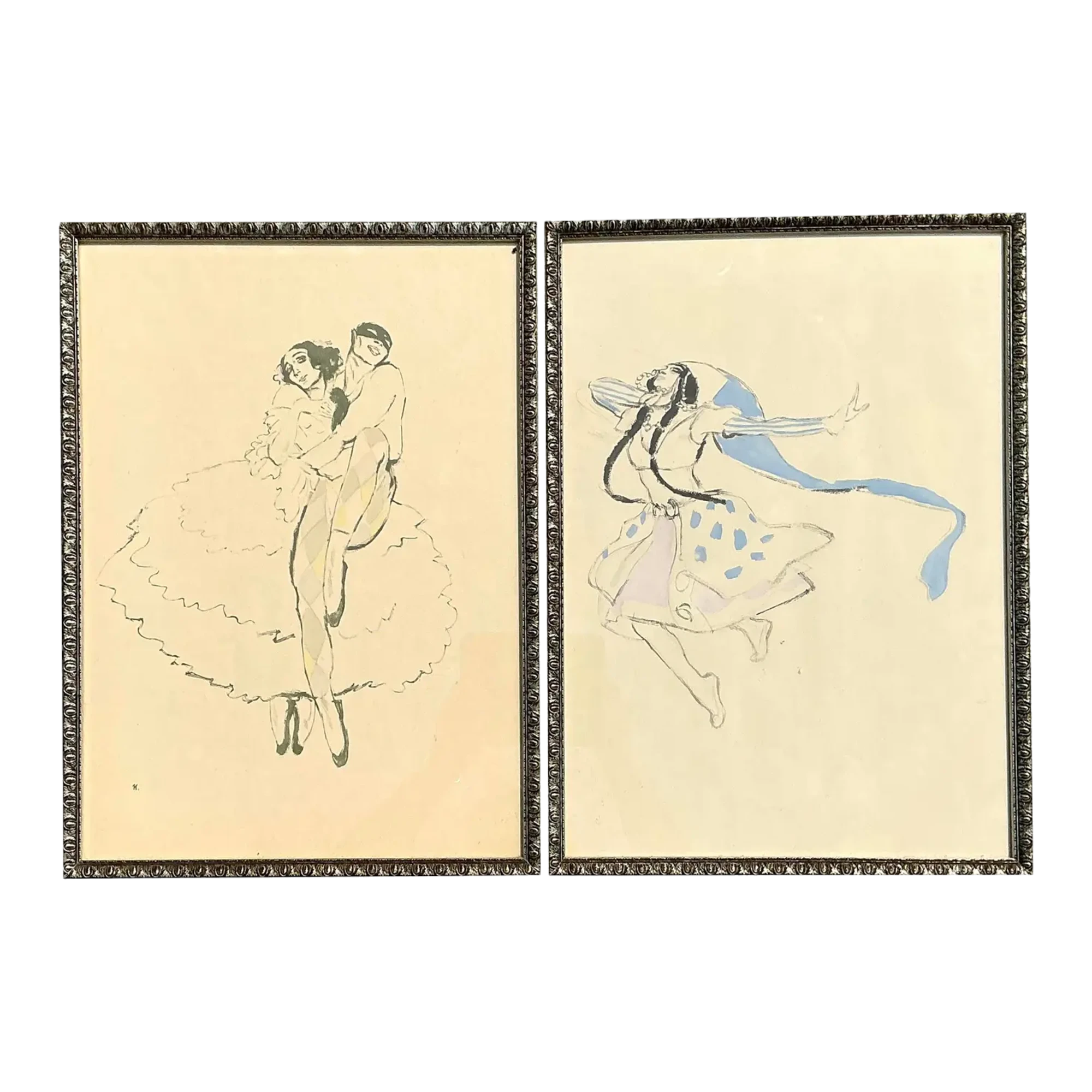 Vintage MCM Ballet Ruese Prints - Set of 2