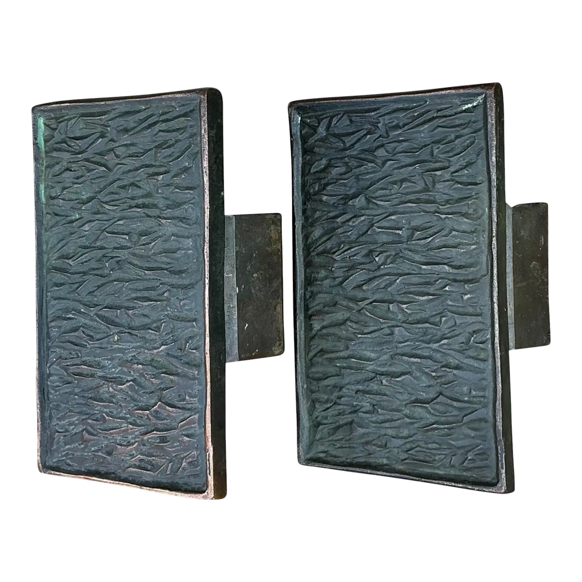 Vintage MCM Bronze Door Handles - Set of 2 — additional photo 1