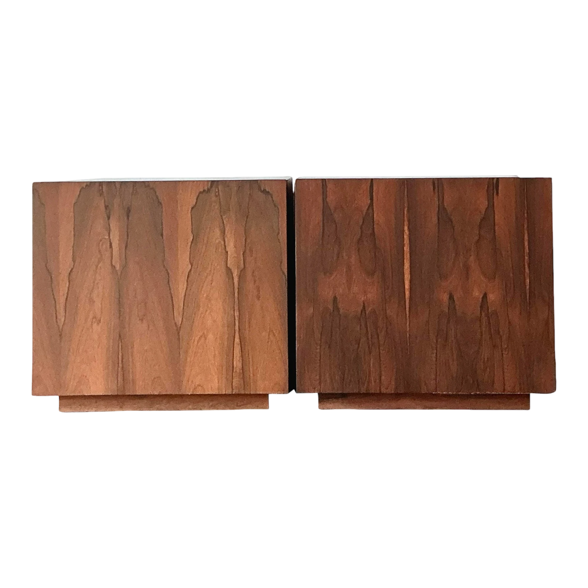 Vintage MCM Cube Side Tables - Set of 2