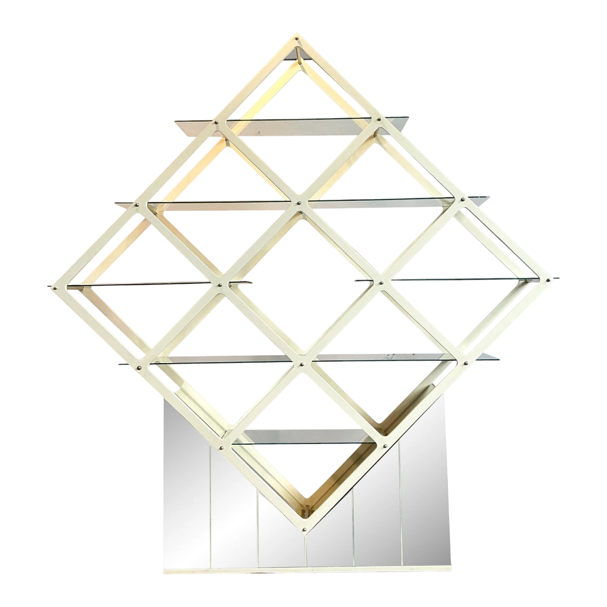 Vintage MCM Diamond Etagere