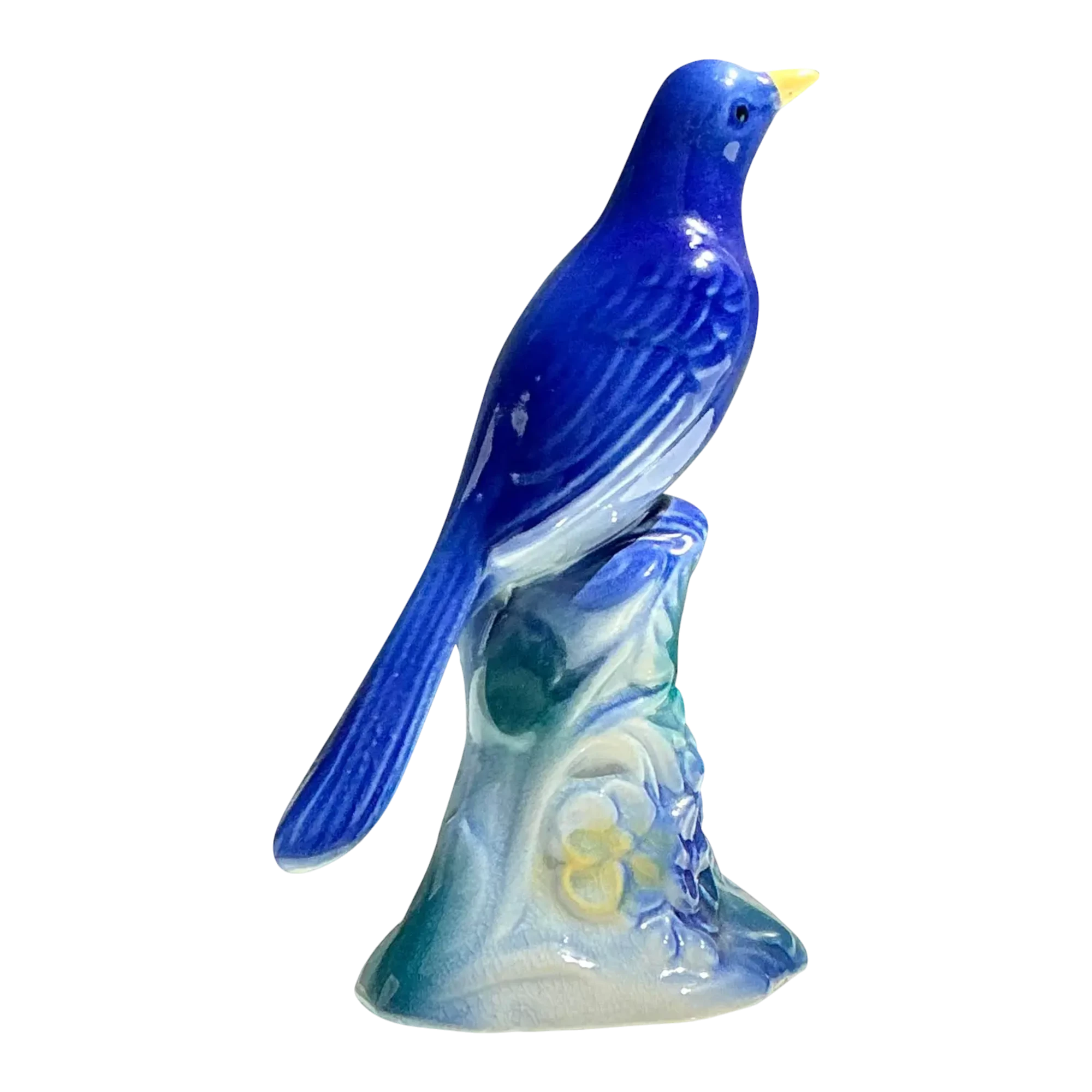 Vintage MCM Glazed Ceramic Bird