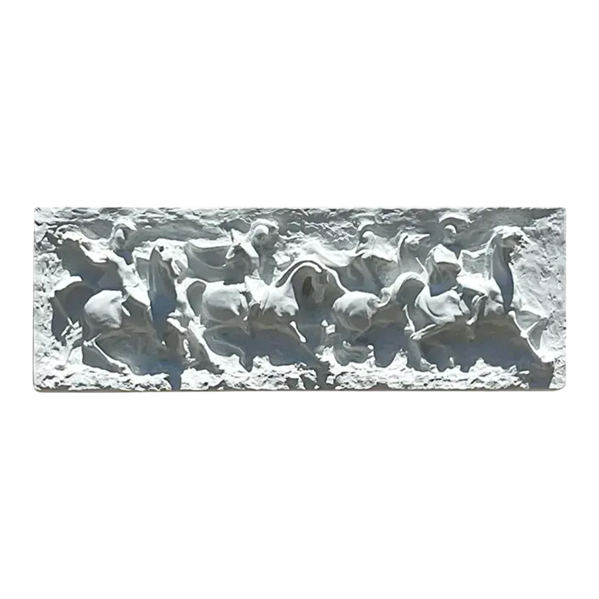 Vintage Mid-Century Modern Segura Painted Fiberglass Gladiator Wall Relief
