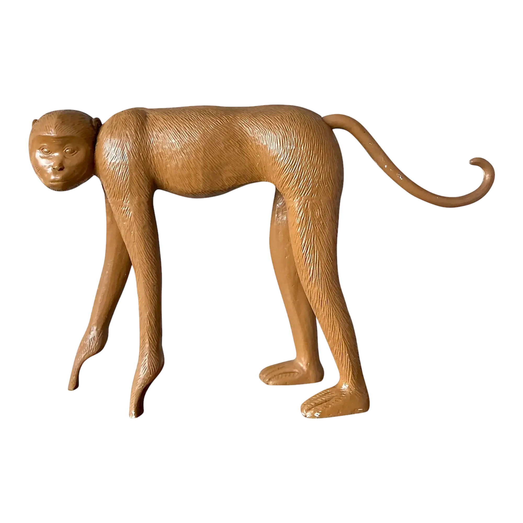 Vintage Molded Resin Monkey