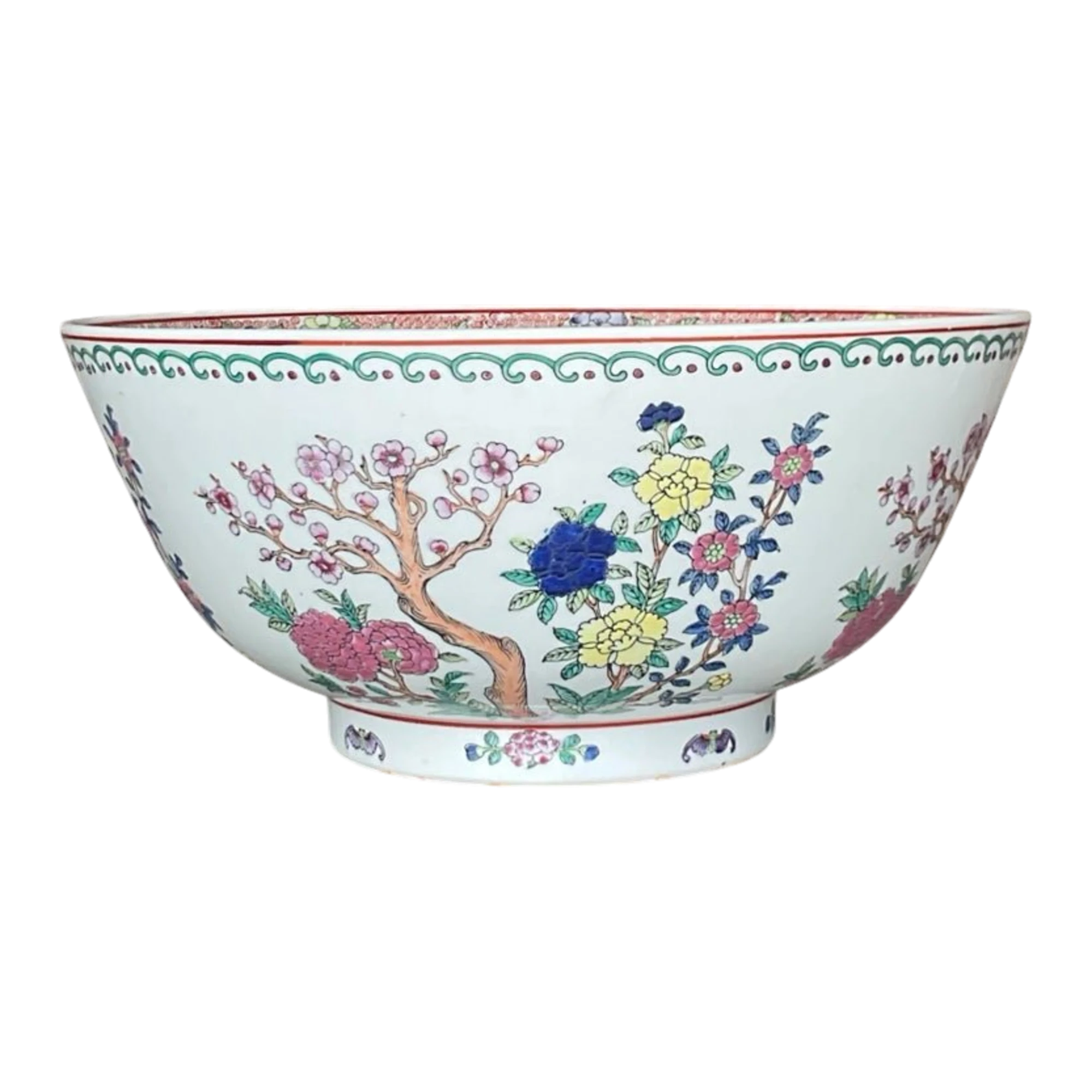 Vintage Monumental Boho Asian Bowl