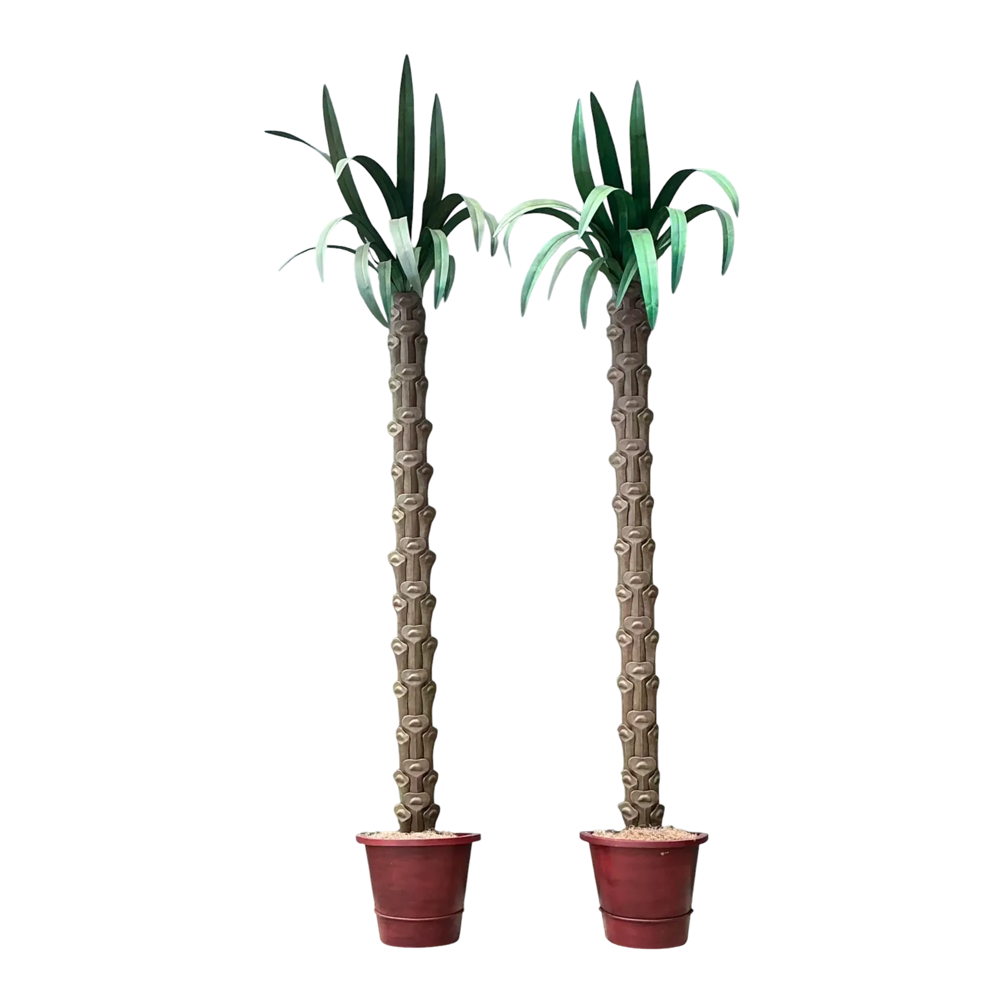 Vintage Monumental Punch Cut Palm Trees - A Pair — additional photo 1