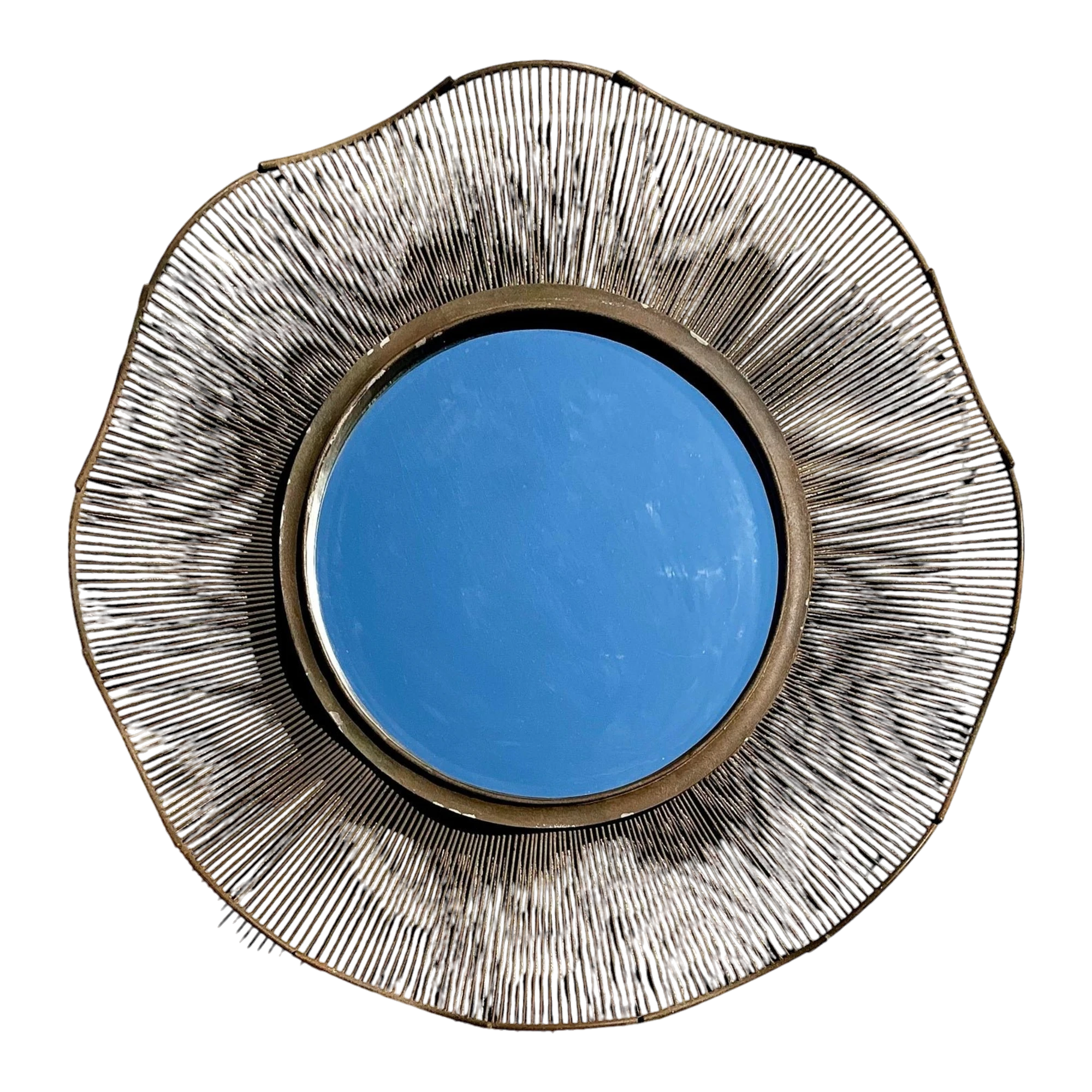 Vintage Monumental Wave Mirror