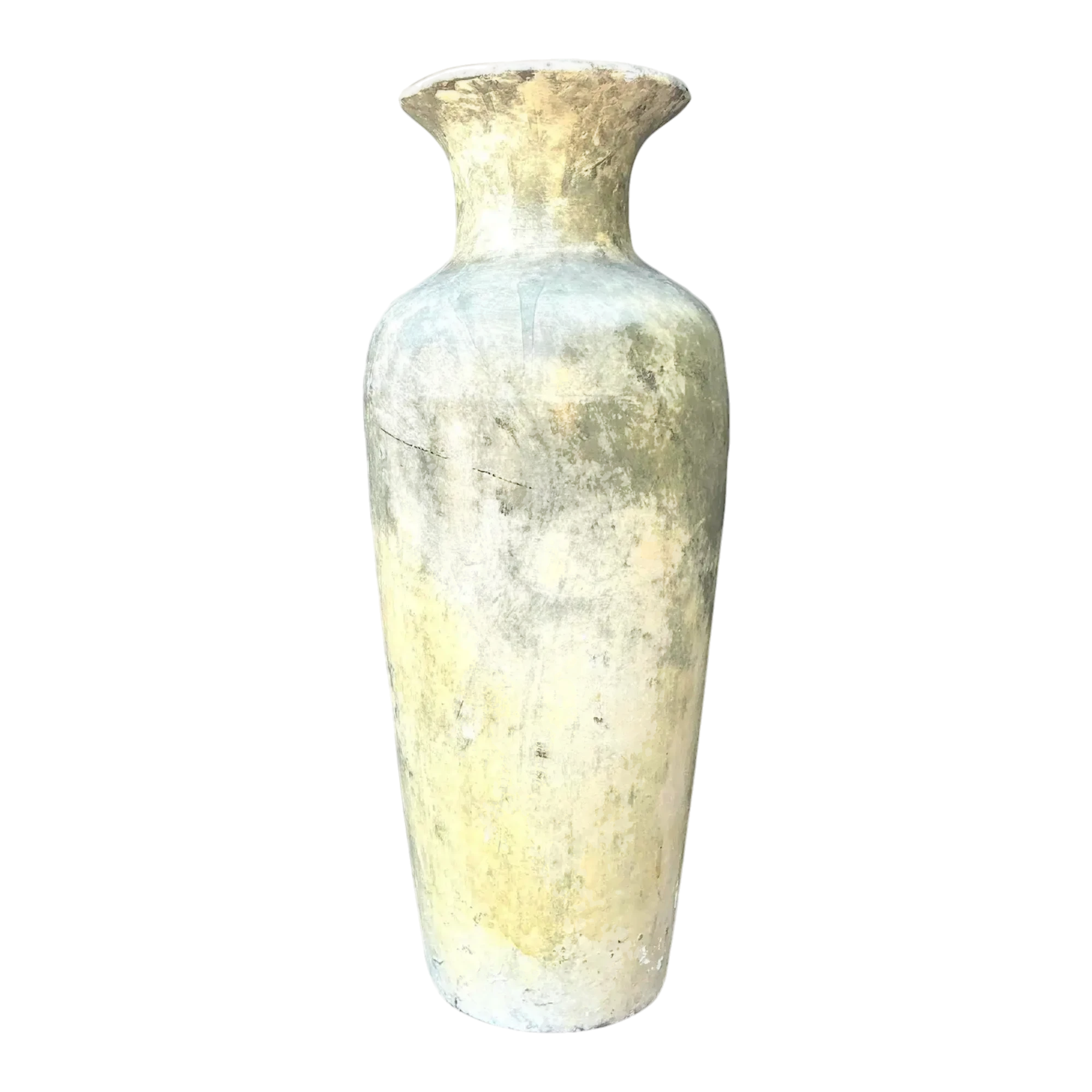 Vintage Mottled Plaster Vase