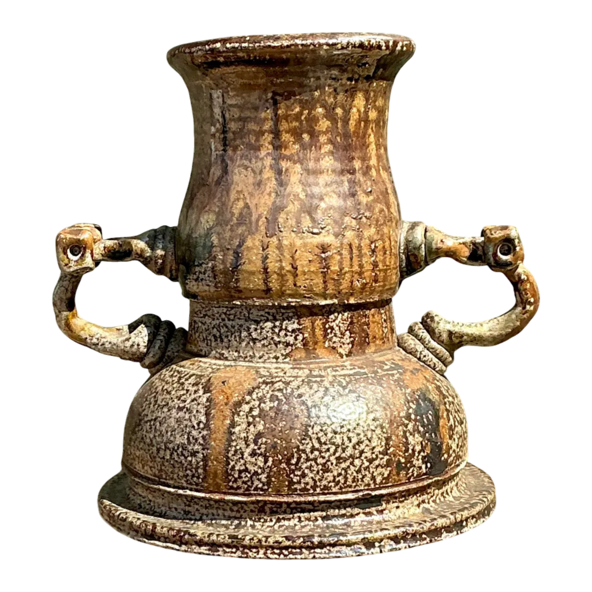 Vintage Original 2 Handle Studio Pottery Vase