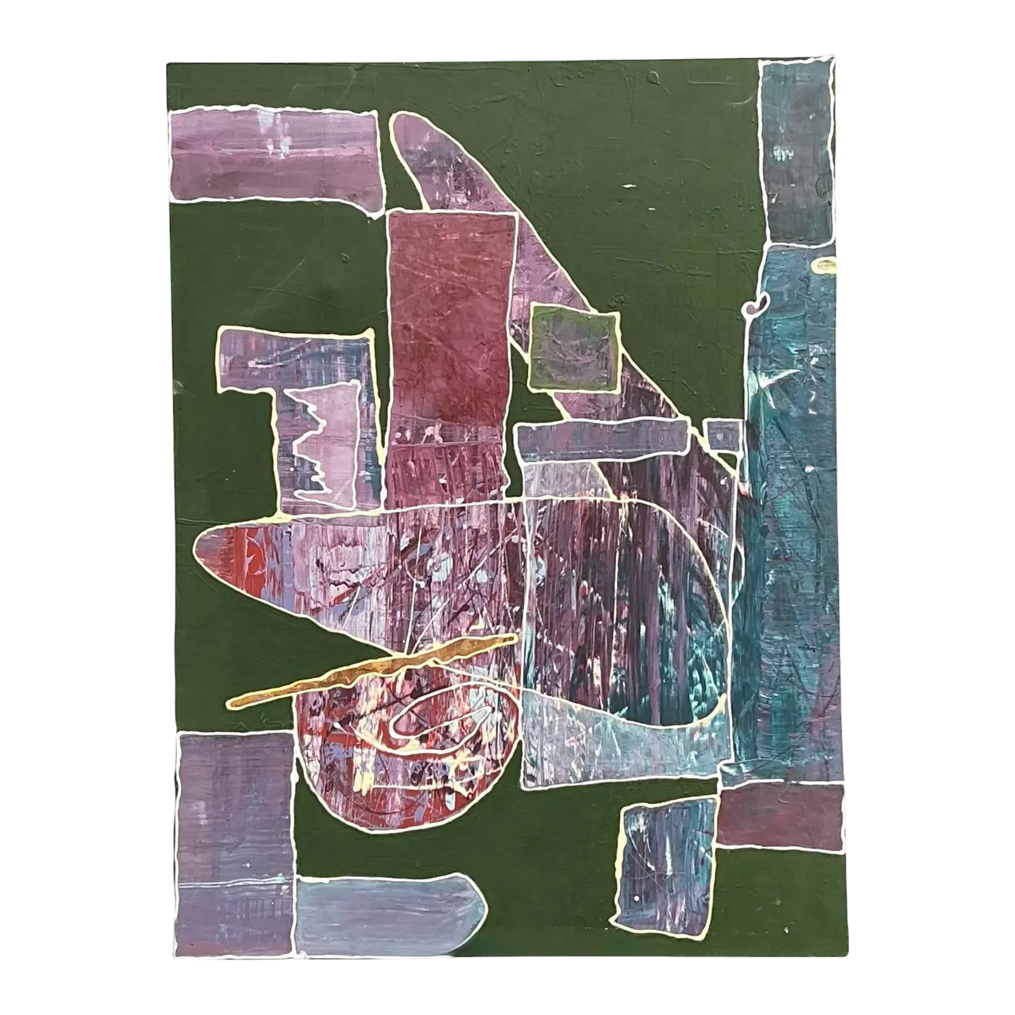 Vintage Original Abstract on Canvas
