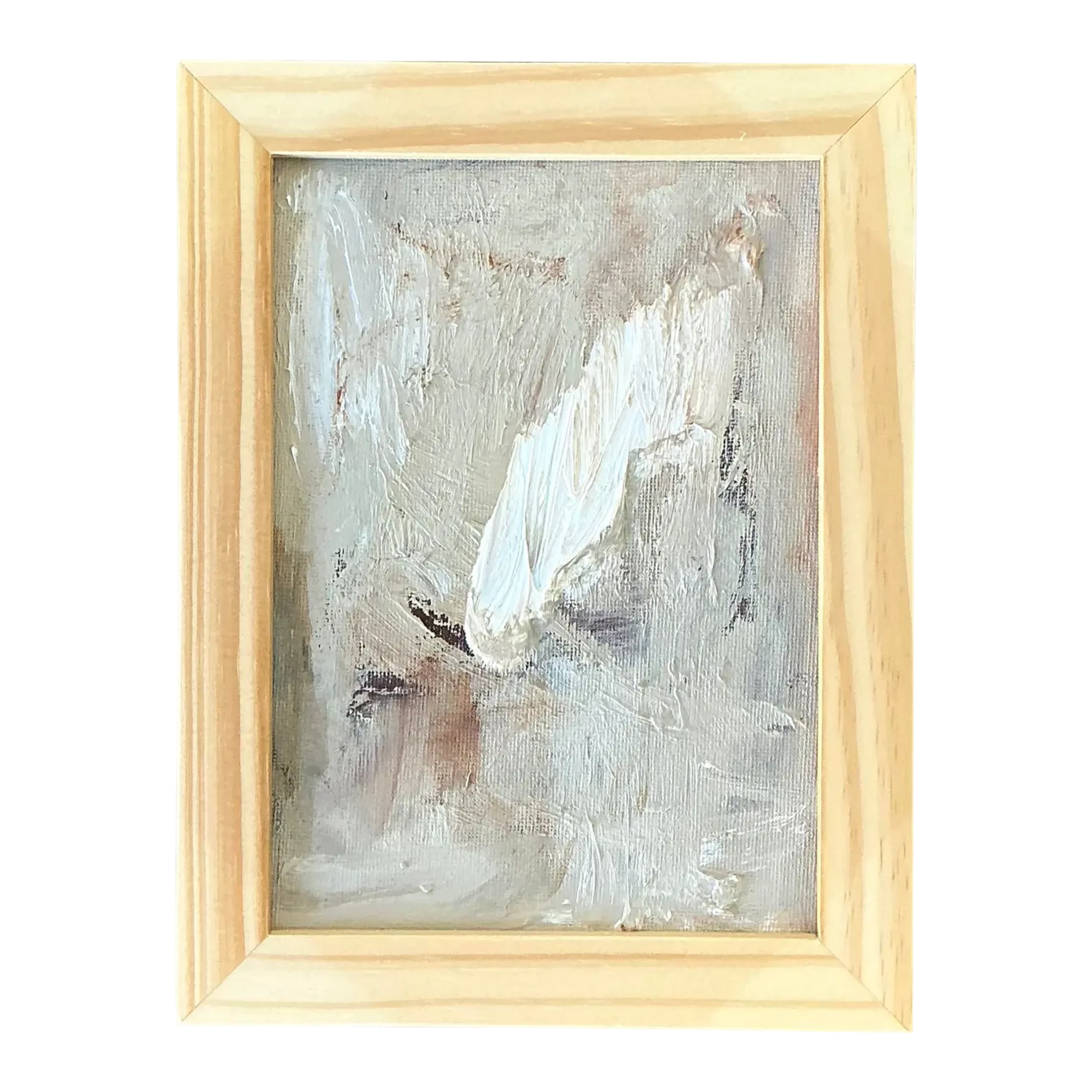Vintage Original Abstract Painting on Board