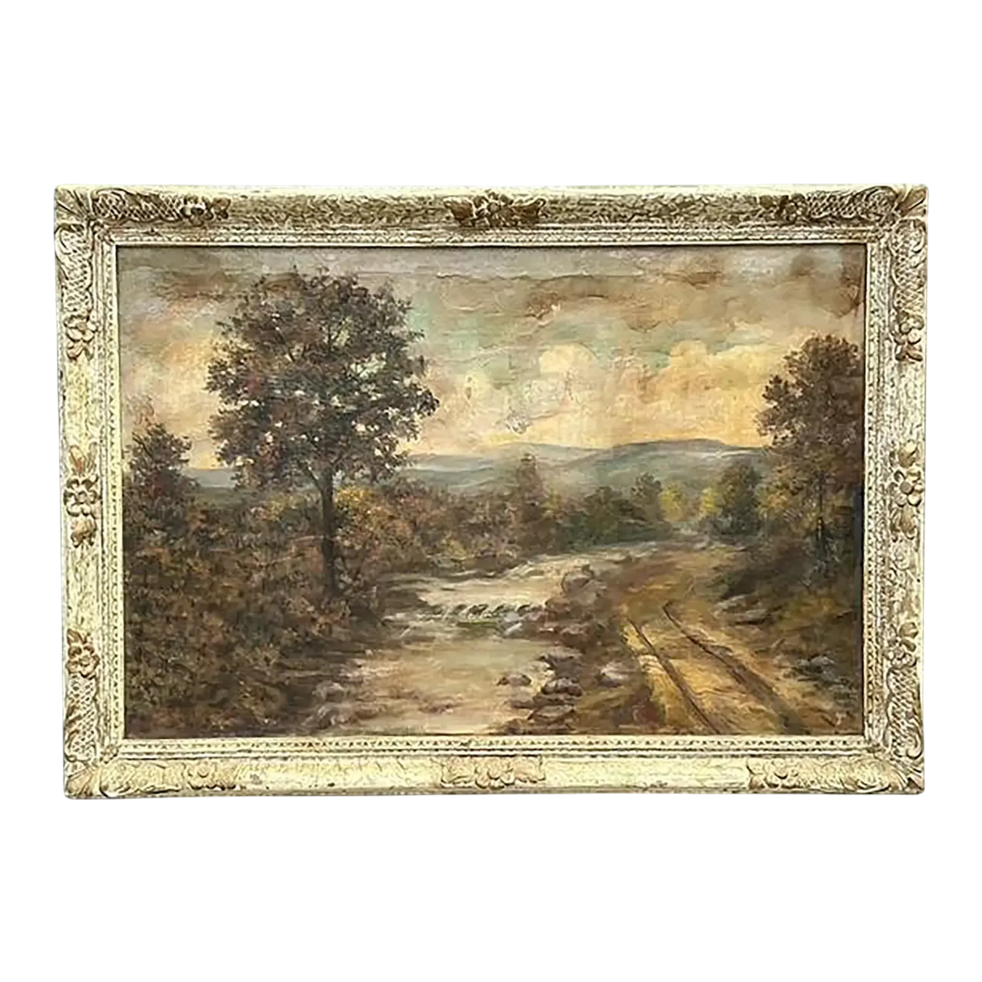 Vintage Original Landscape Oil Painting on Canvas — additional photo 1