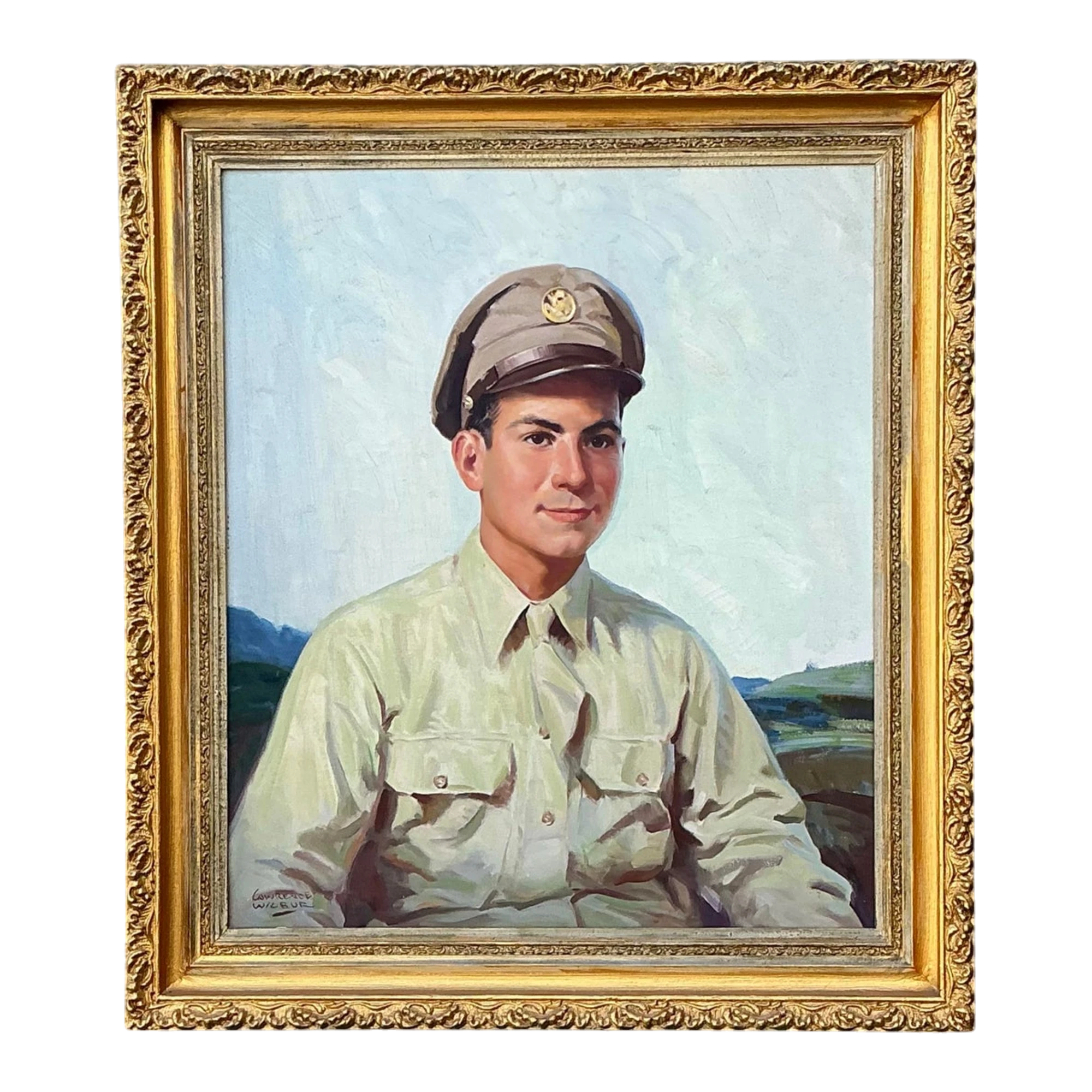 Vintage Original Portrait of Man in Uniform