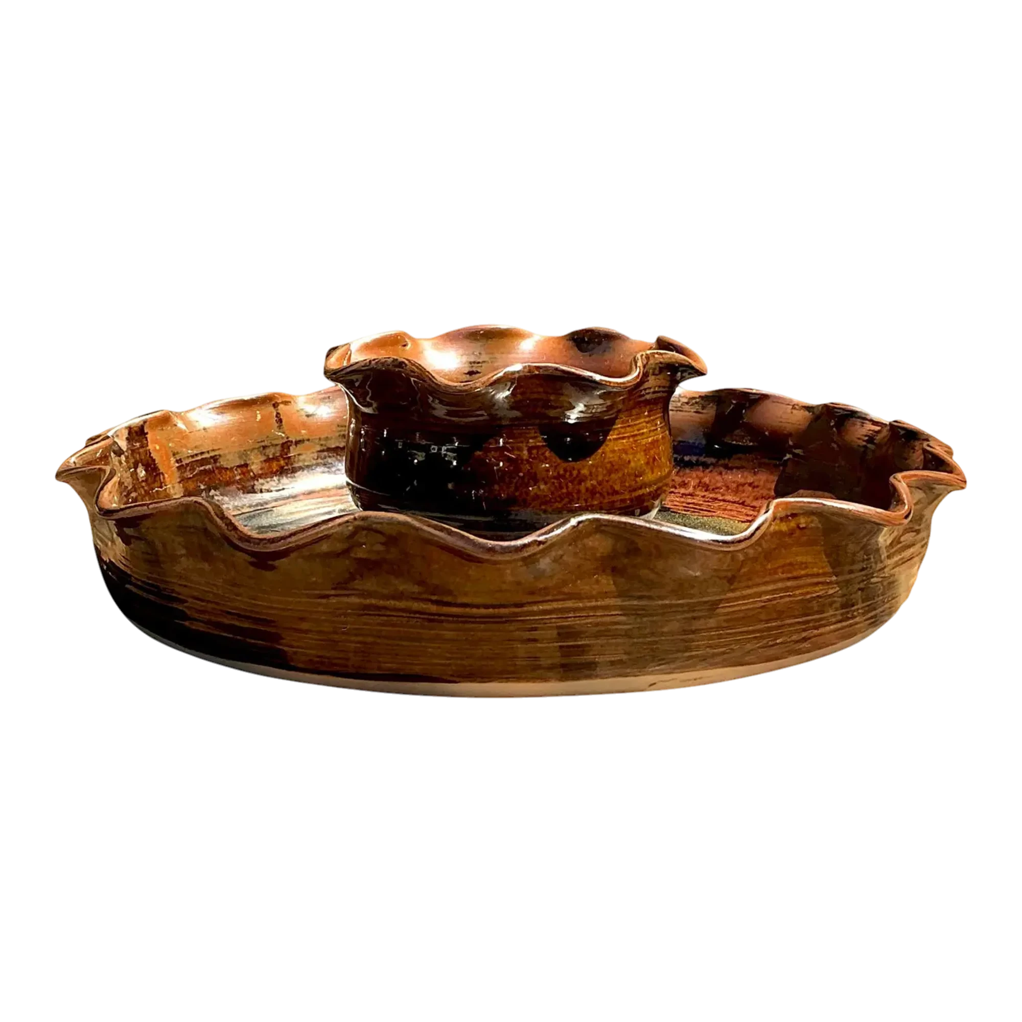 Vintage Original Studio Pottery Appetizer Plate